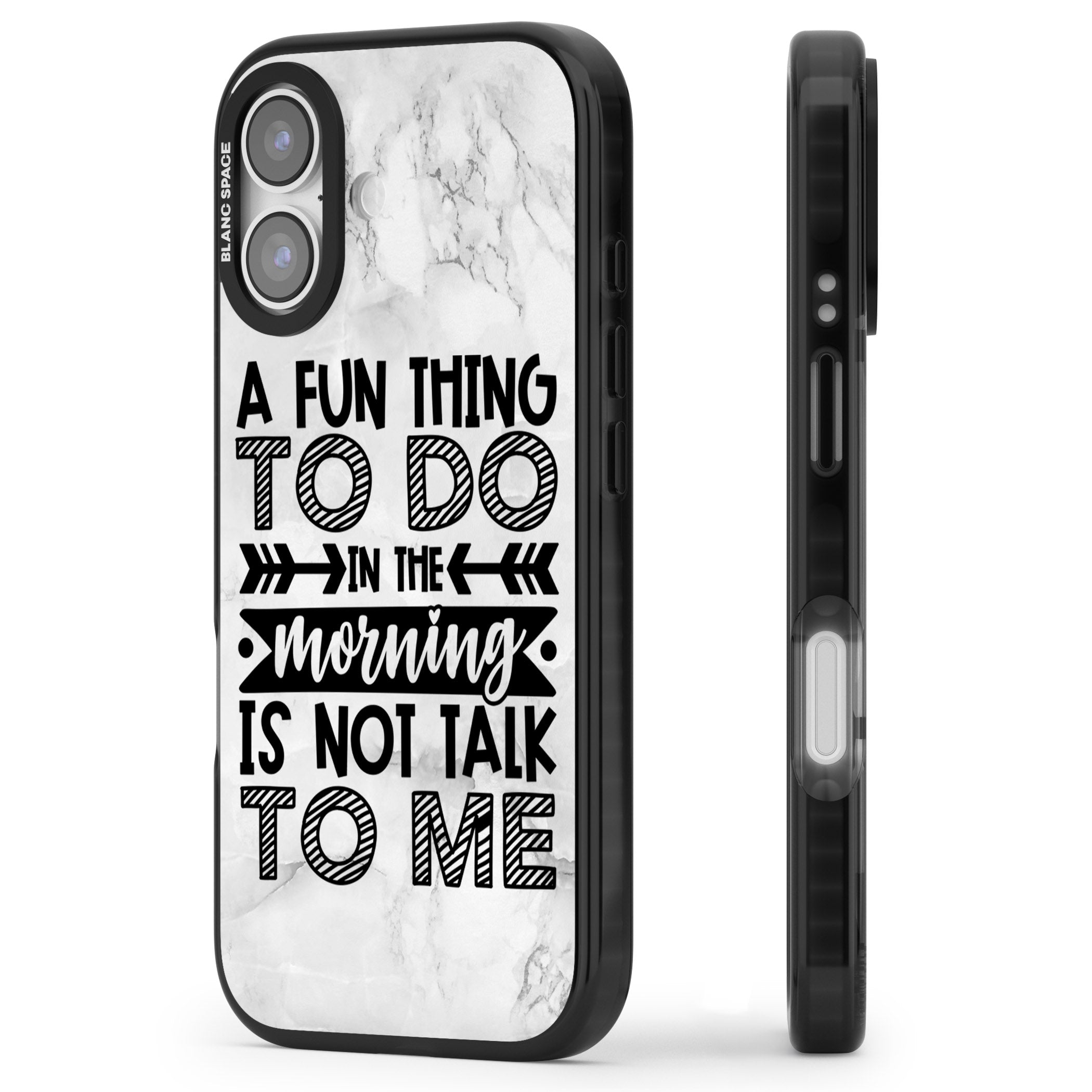 A Fun Thing To Do iPhone 17 Impact Pro Black Phone Case Side Profile