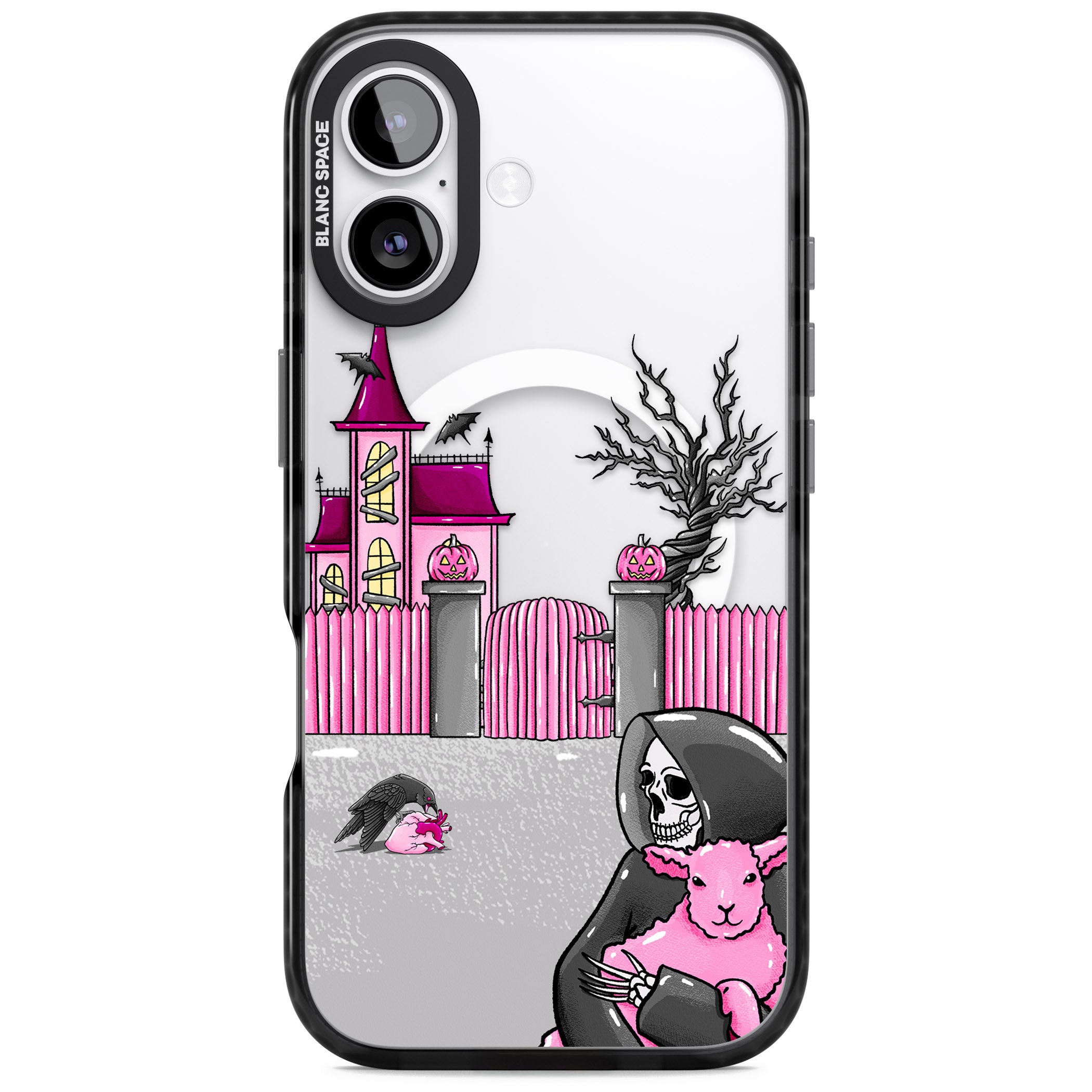 Left With My Heart iPhone 17 Impact Pro Black Phone Case