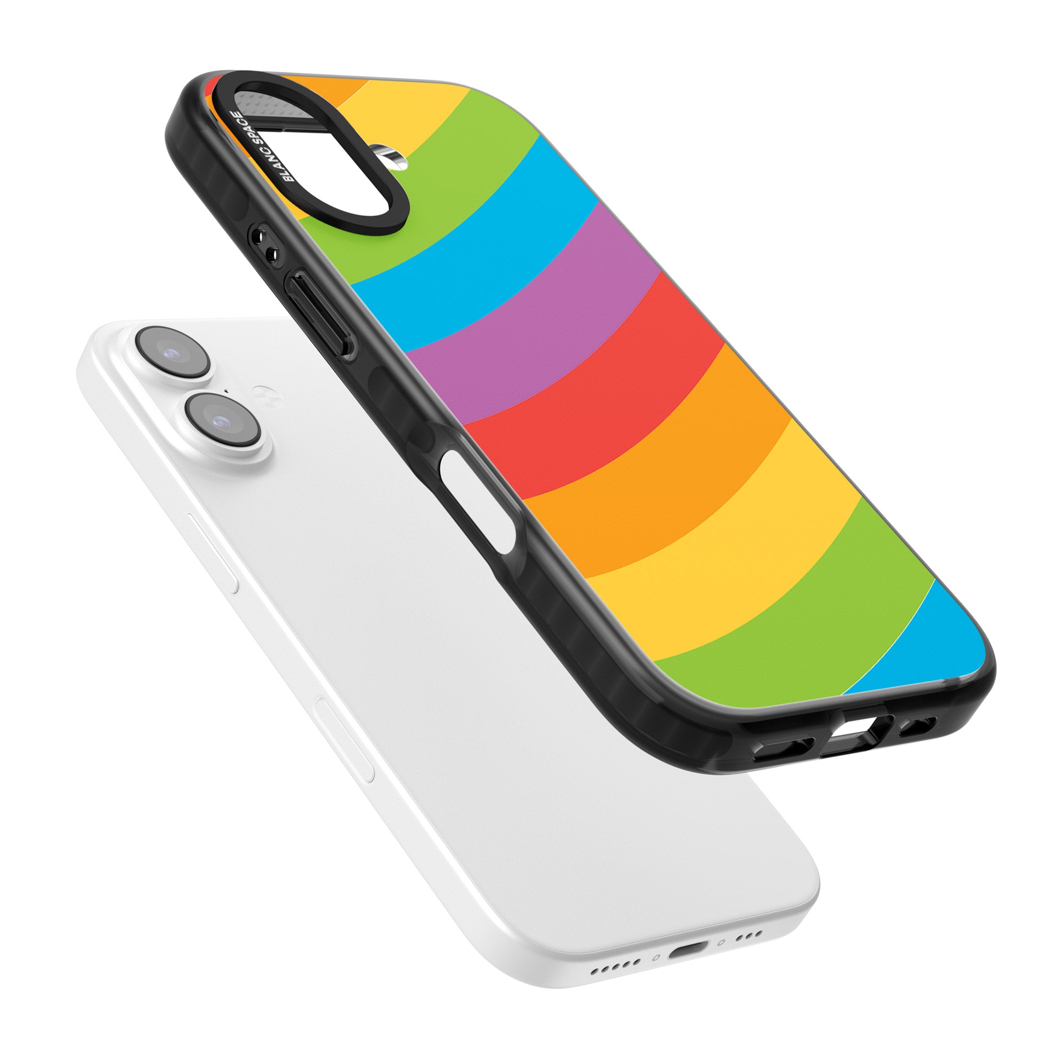 Lucky Rainbow iPhone 17 Impact Pro Black Phone Case Colours