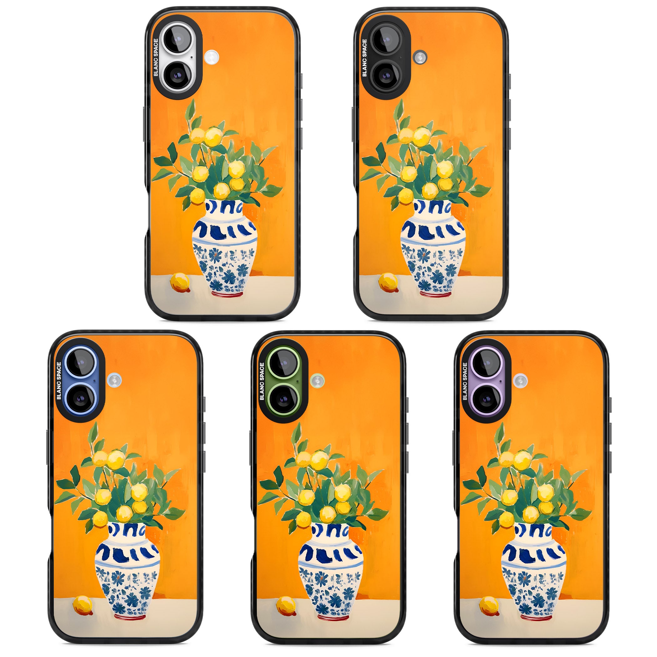Lemon Vase iPhone 17 Impact Pro Black Phone Case APT Impact Protection