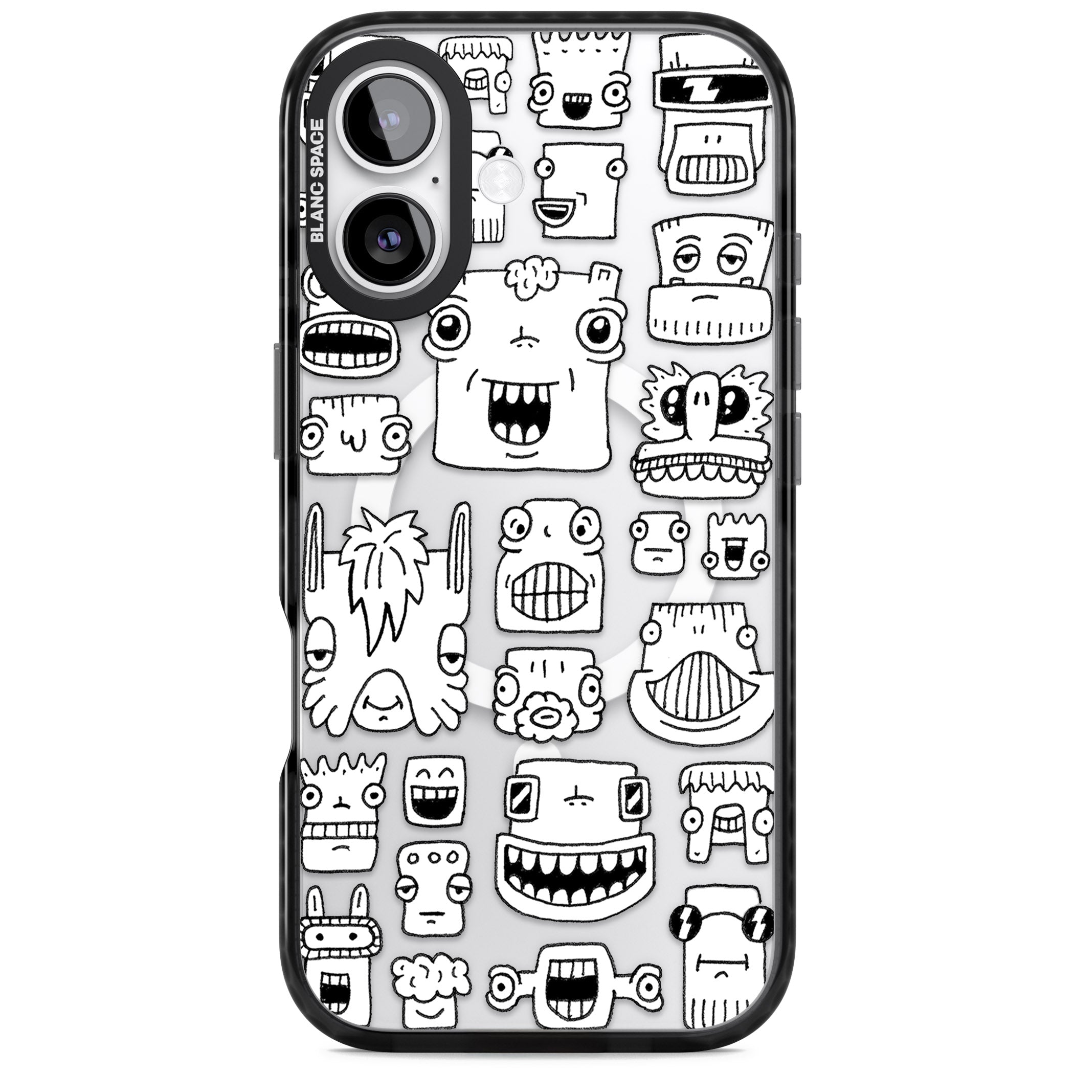 Burst Heads iPhone 17 Impact Pro Black Phone Case