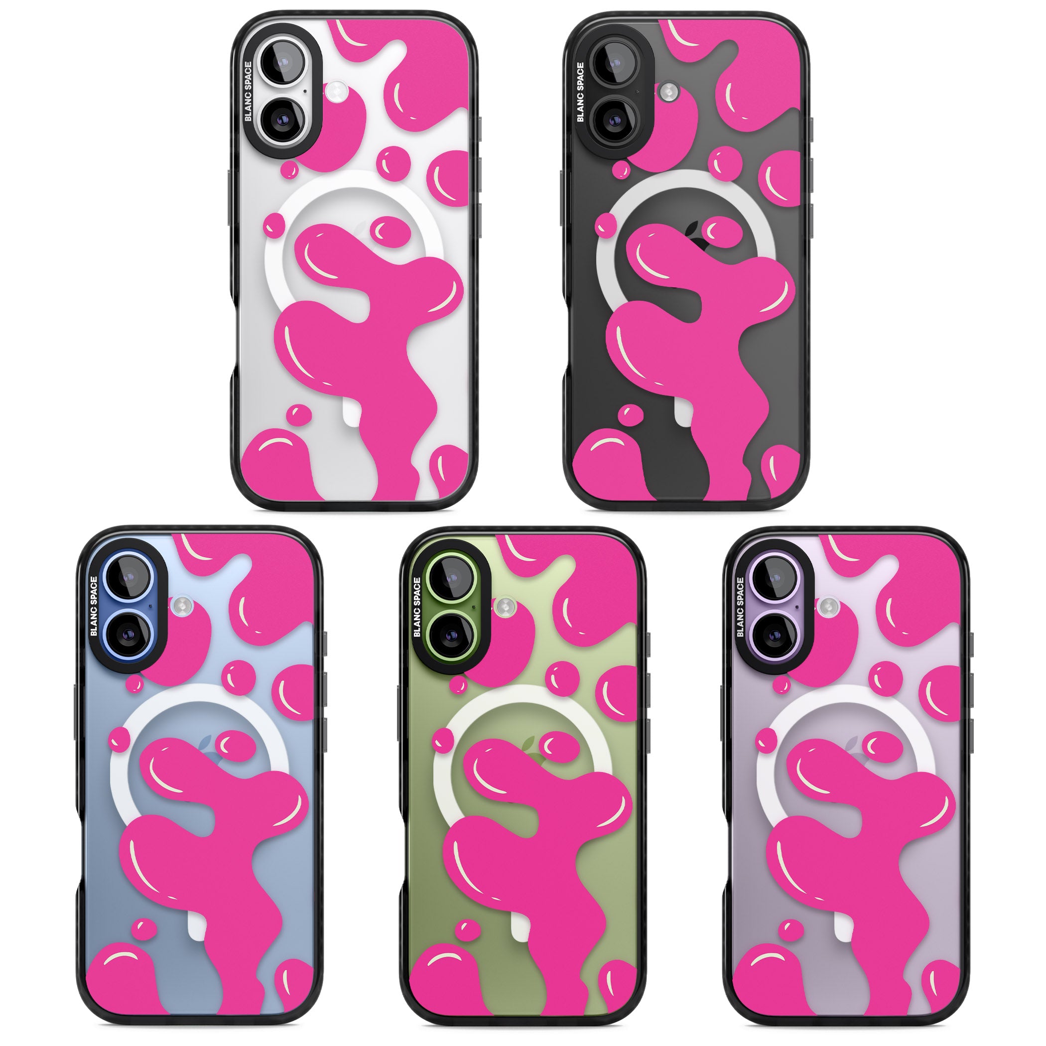 Pink Lava Lamp iPhone 17 Impact Pro Black Phone Case APT Impact Protection