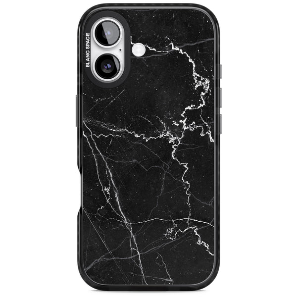 Bold Black Marble With White Texture