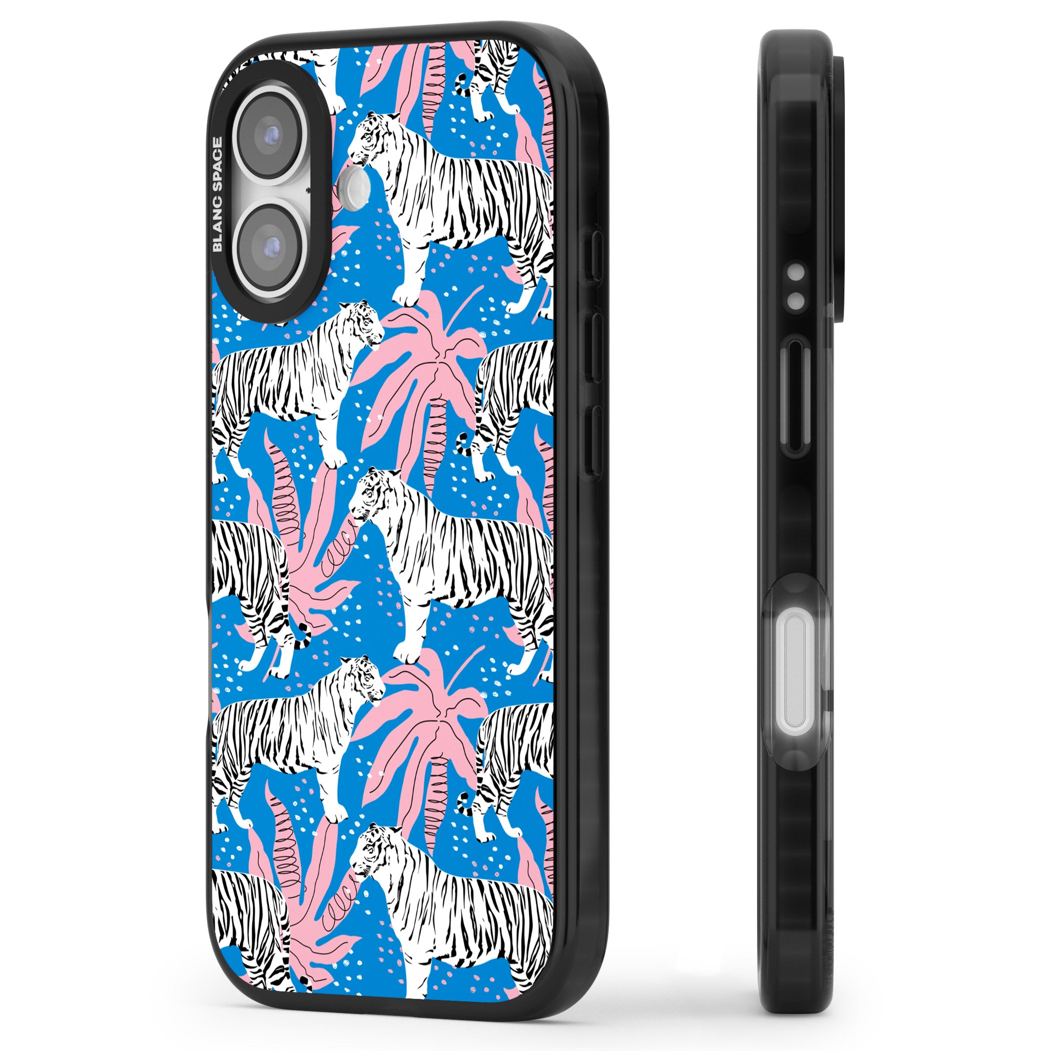 Bengal Blues iPhone 17 Impact Pro Black Phone Case Side Profile