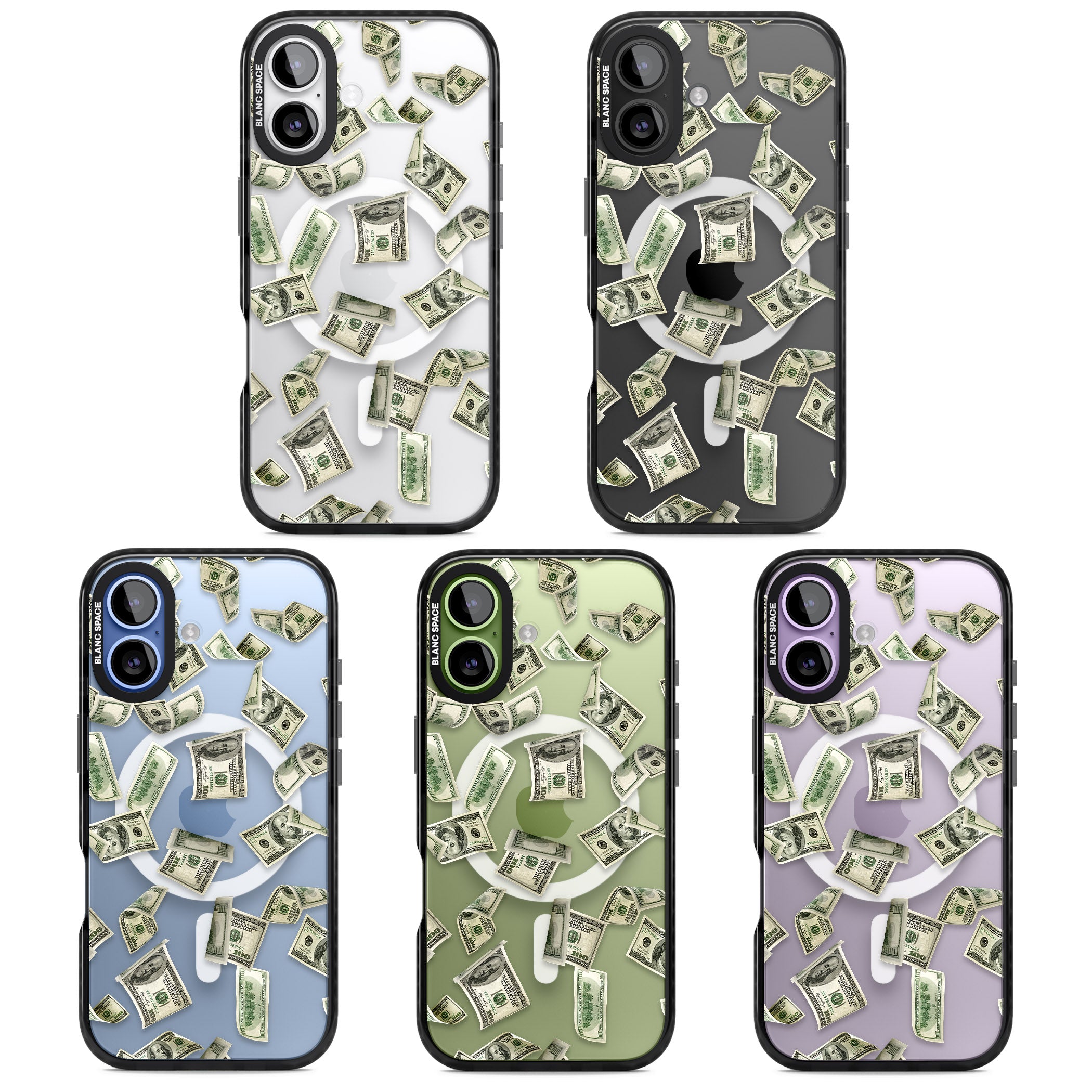 Falling Cash iPhone 17 Impact Pro Black Phone Case APT Impact Protection