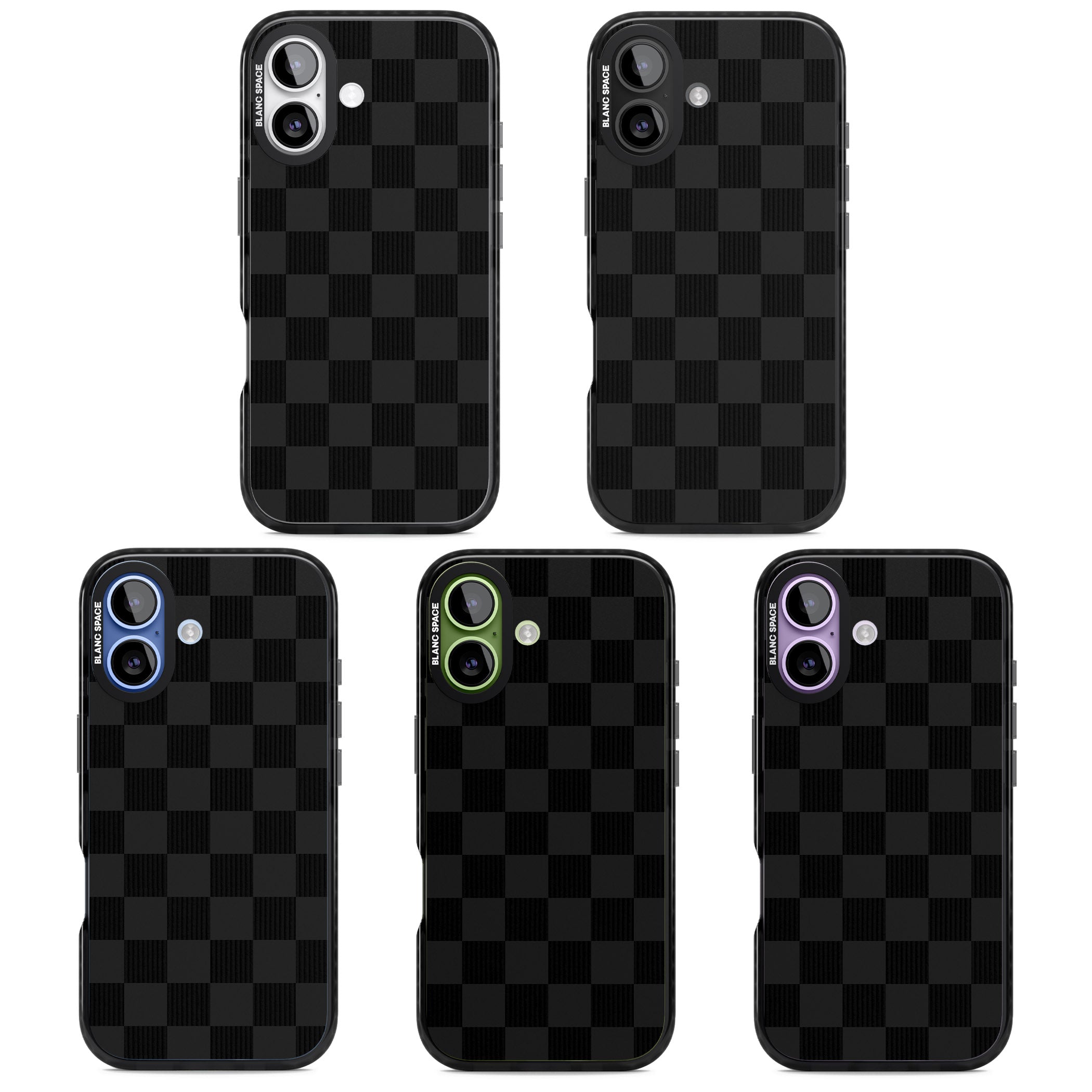 Black Checkered iPhone 17 Impact Pro Black Phone Case APT Impact Protection