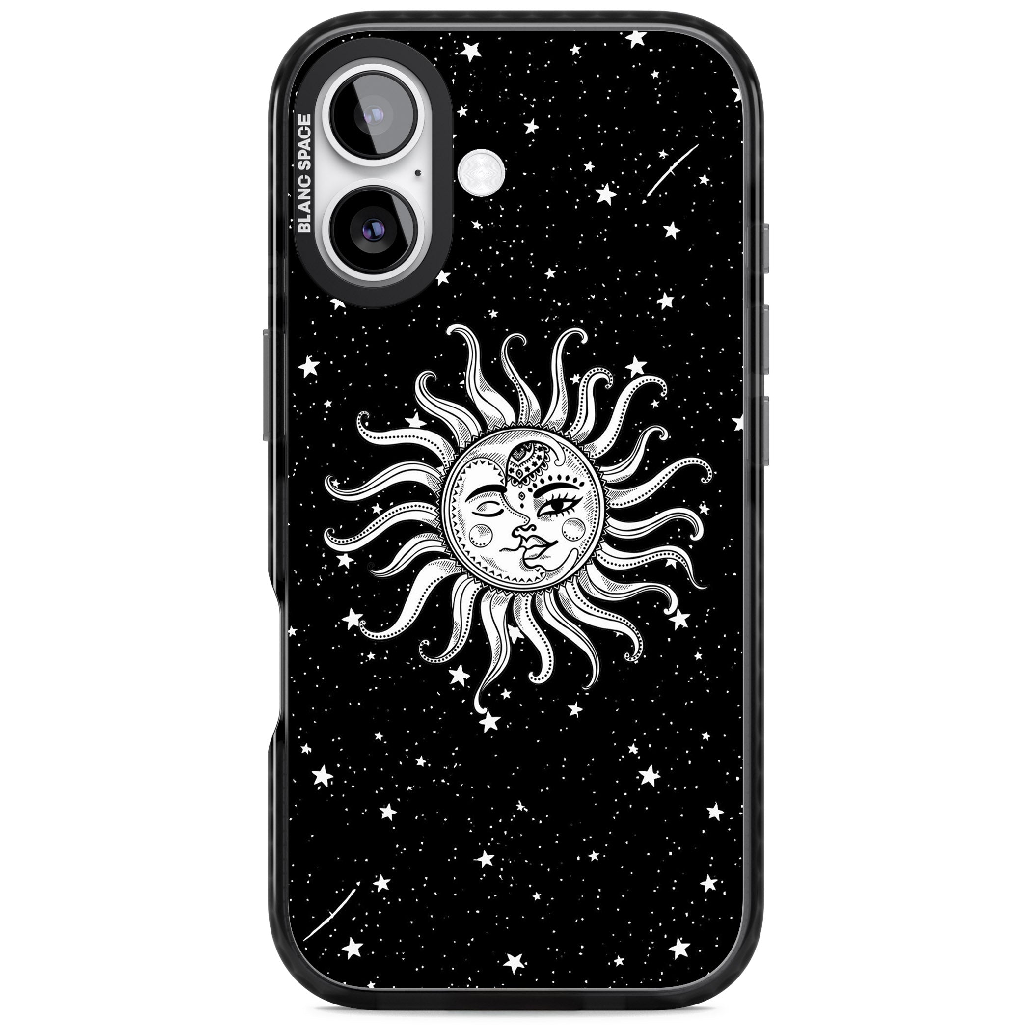 Mystic Sun Moon iPhone 17 Impact Pro Black Phone Case