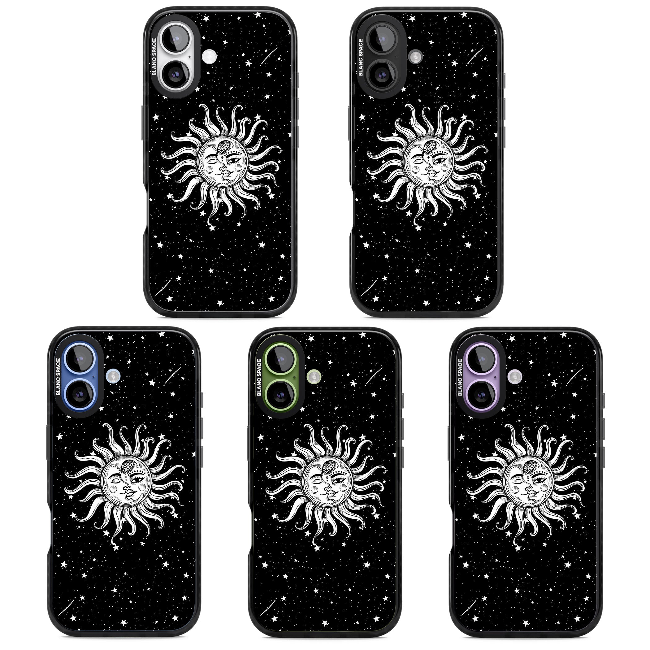 Mystic Sun Moon iPhone 17 Impact Pro Black Phone Case APT Impact Protection
