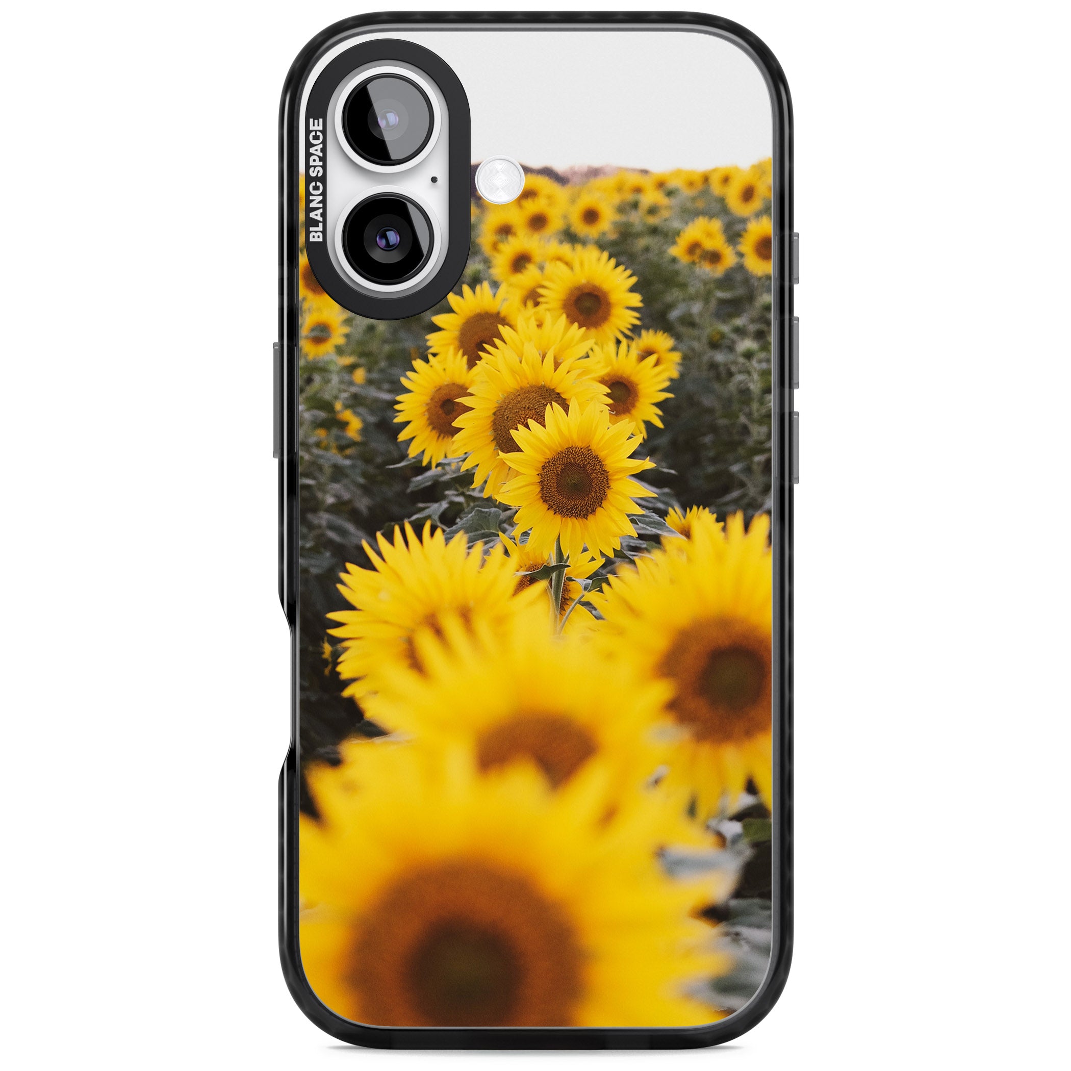 Sunflower Field iPhone 17 Impact Pro Black Phone Case
