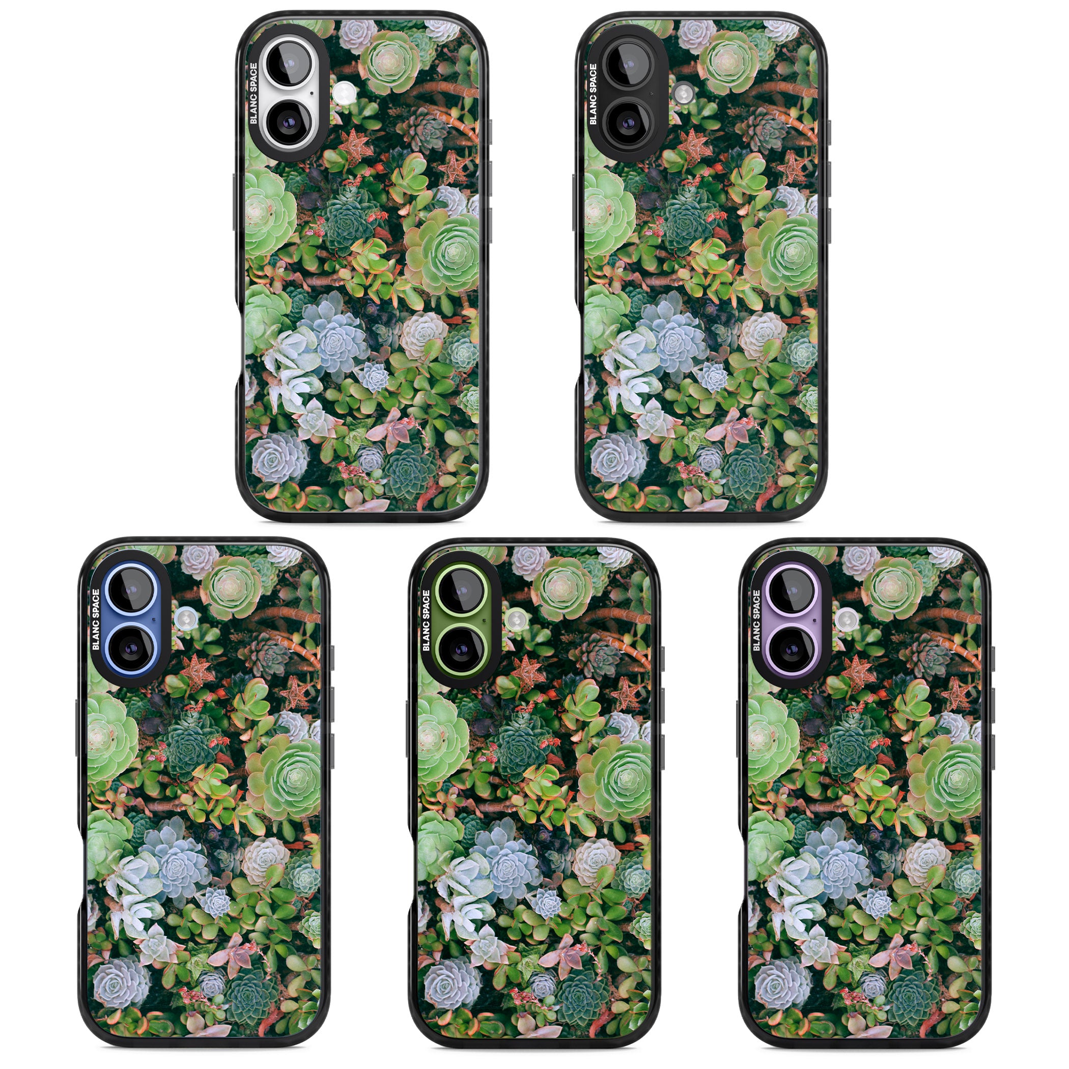 Succulent Garden iPhone 17 Impact Pro Black Phone Case APT Impact Protection