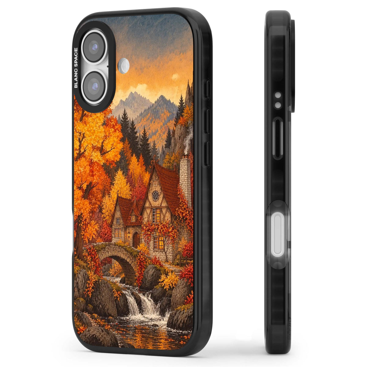 Auburn Cottage iPhone case | Black Impact Magsafe case for iPhone 17
