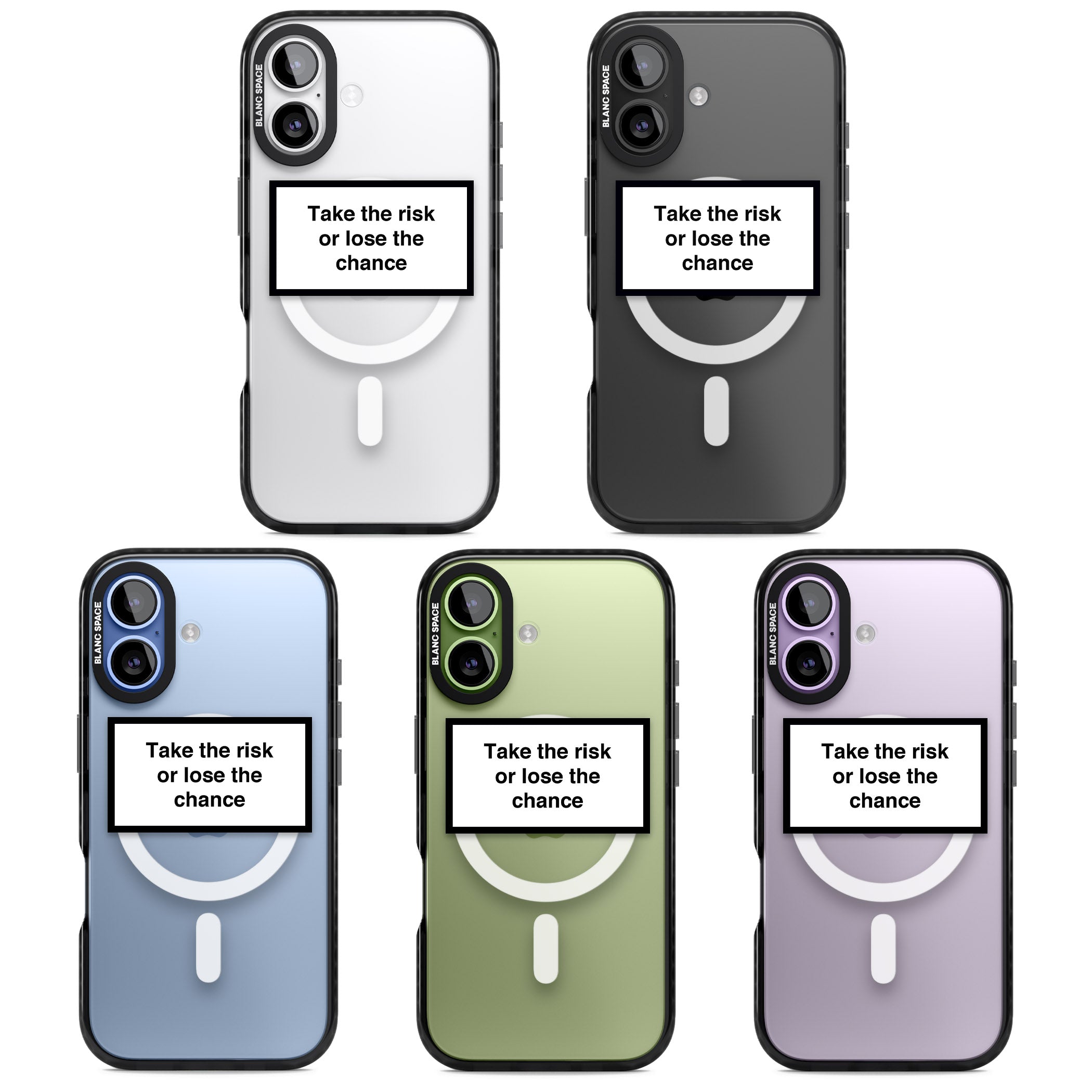 Take The Risk Or Lose The Chance iPhone 17 Impact Pro Black Phone Case APT Impact Protection