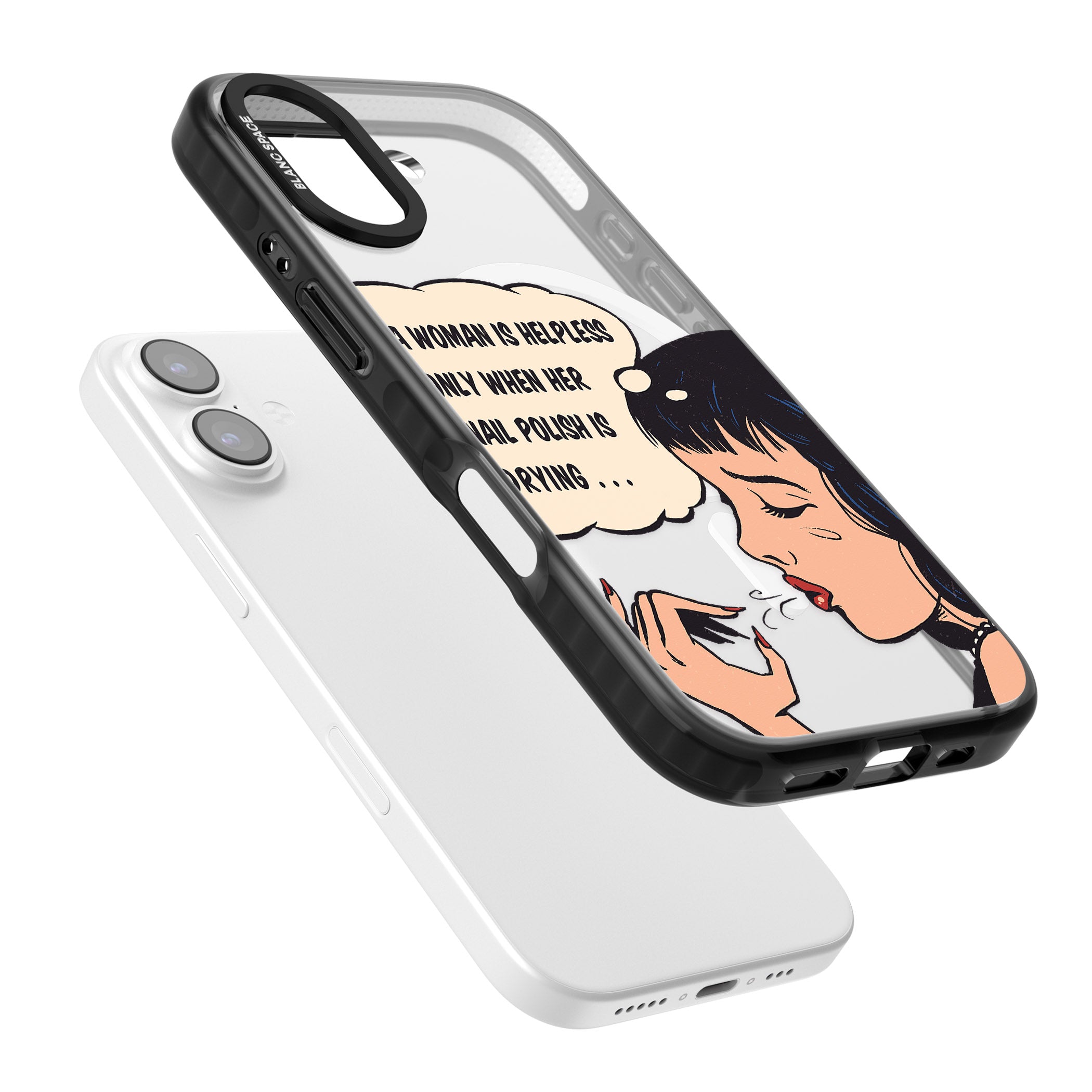 Drying Nails Pop Art iPhone 17 Impact Pro Black Phone Case Colours