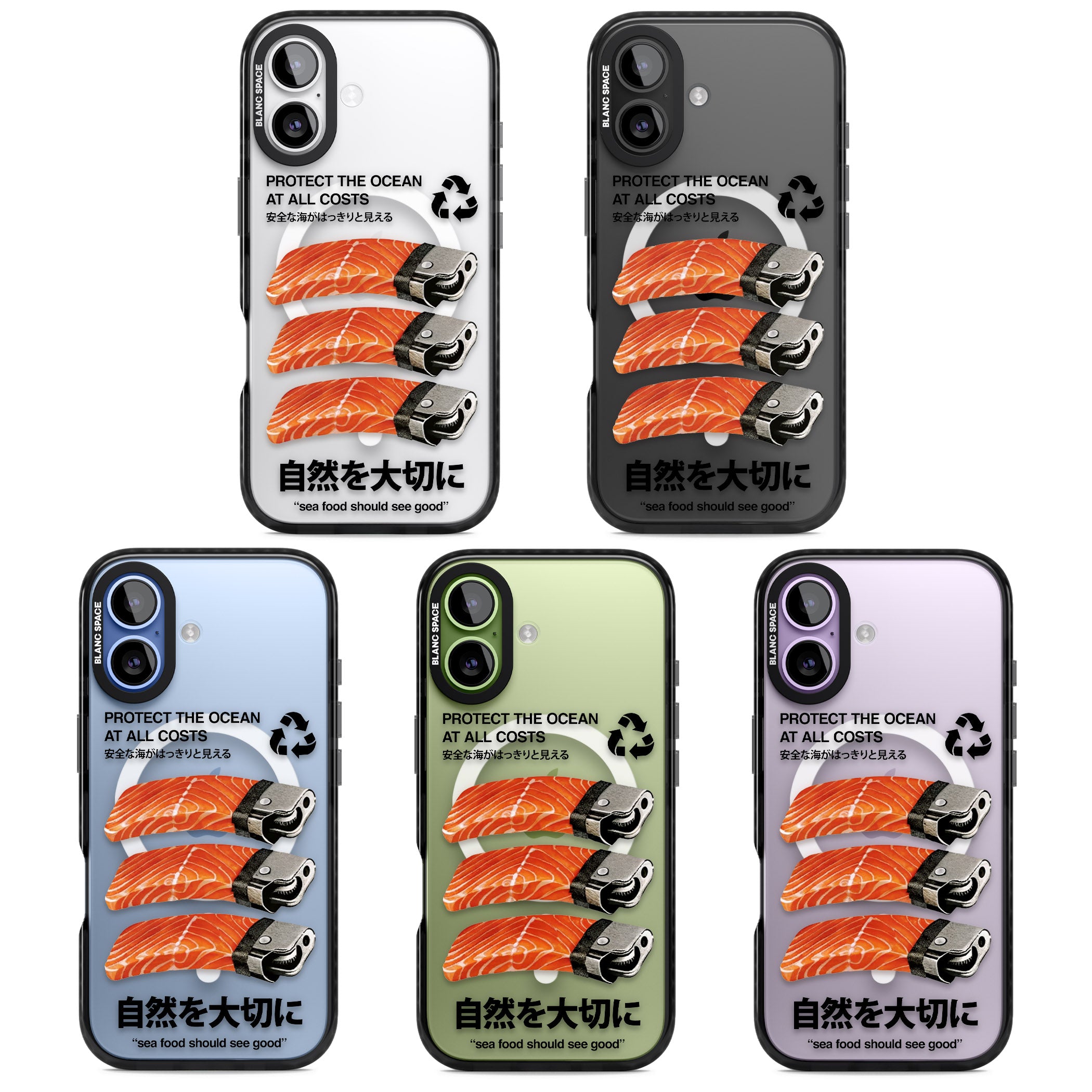 Protect The Ocean iPhone 17 Impact Pro Black Phone Case APT Impact Protection