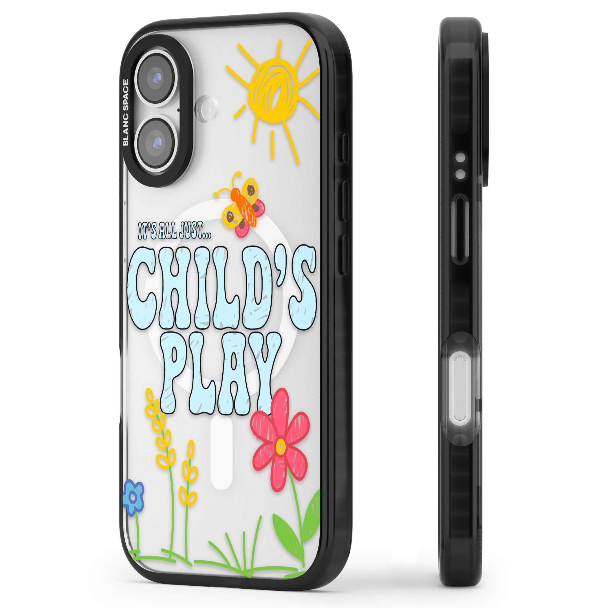 Child'S Play iPhone 17 Impact Pro Black Phone Case Side Profile