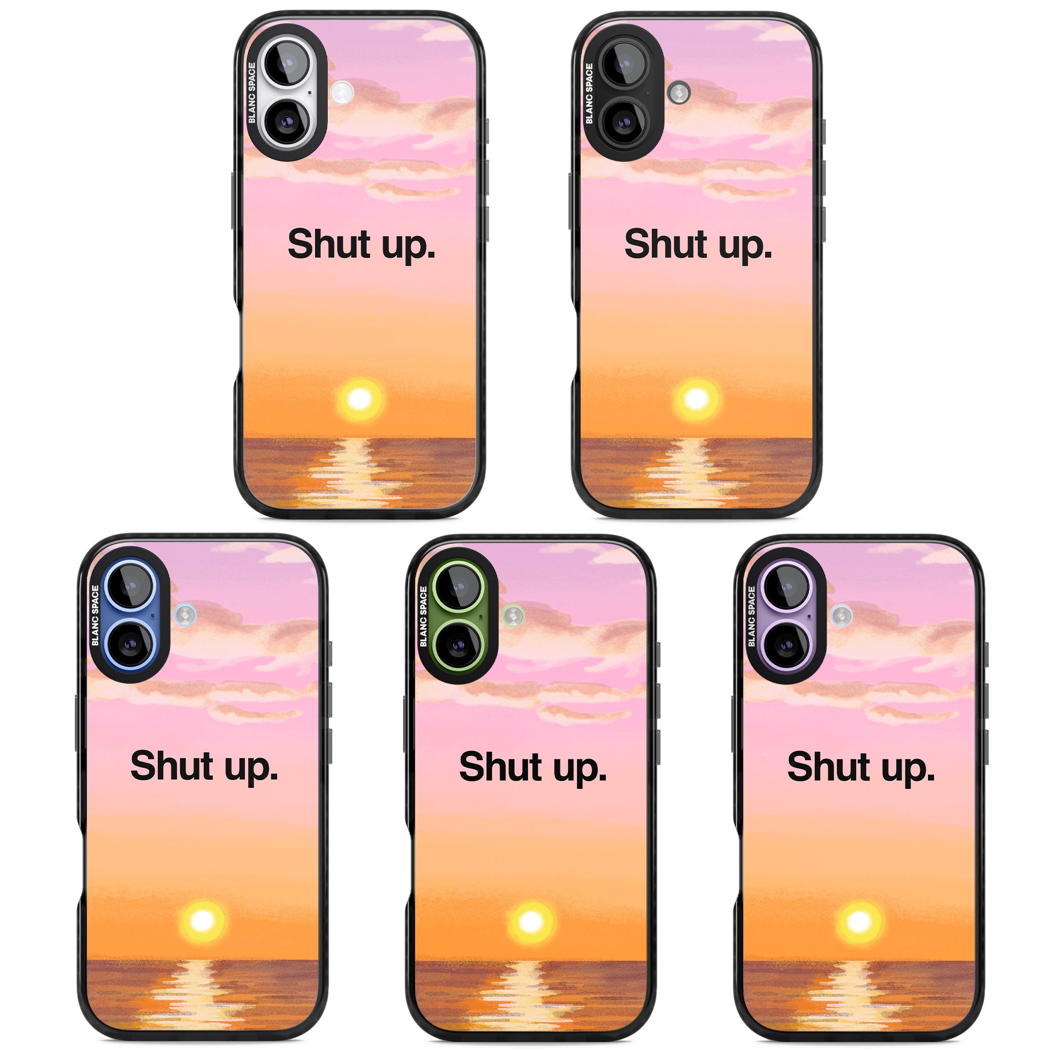 Shut Up iPhone 17 Impact Pro Black Phone Case APT Impact Protection