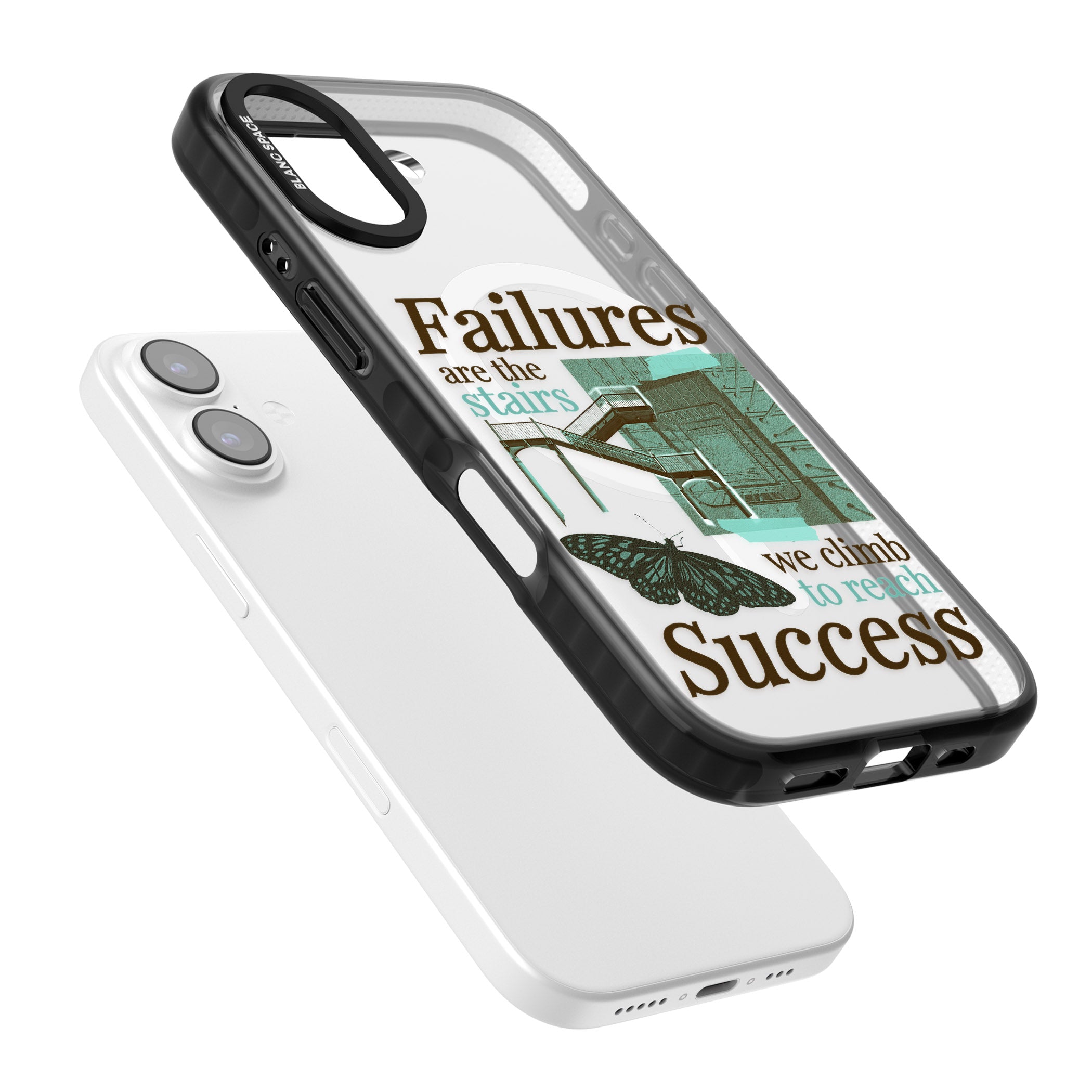 Fail To Succeed iPhone 17 Impact Pro Black Phone Case Colours