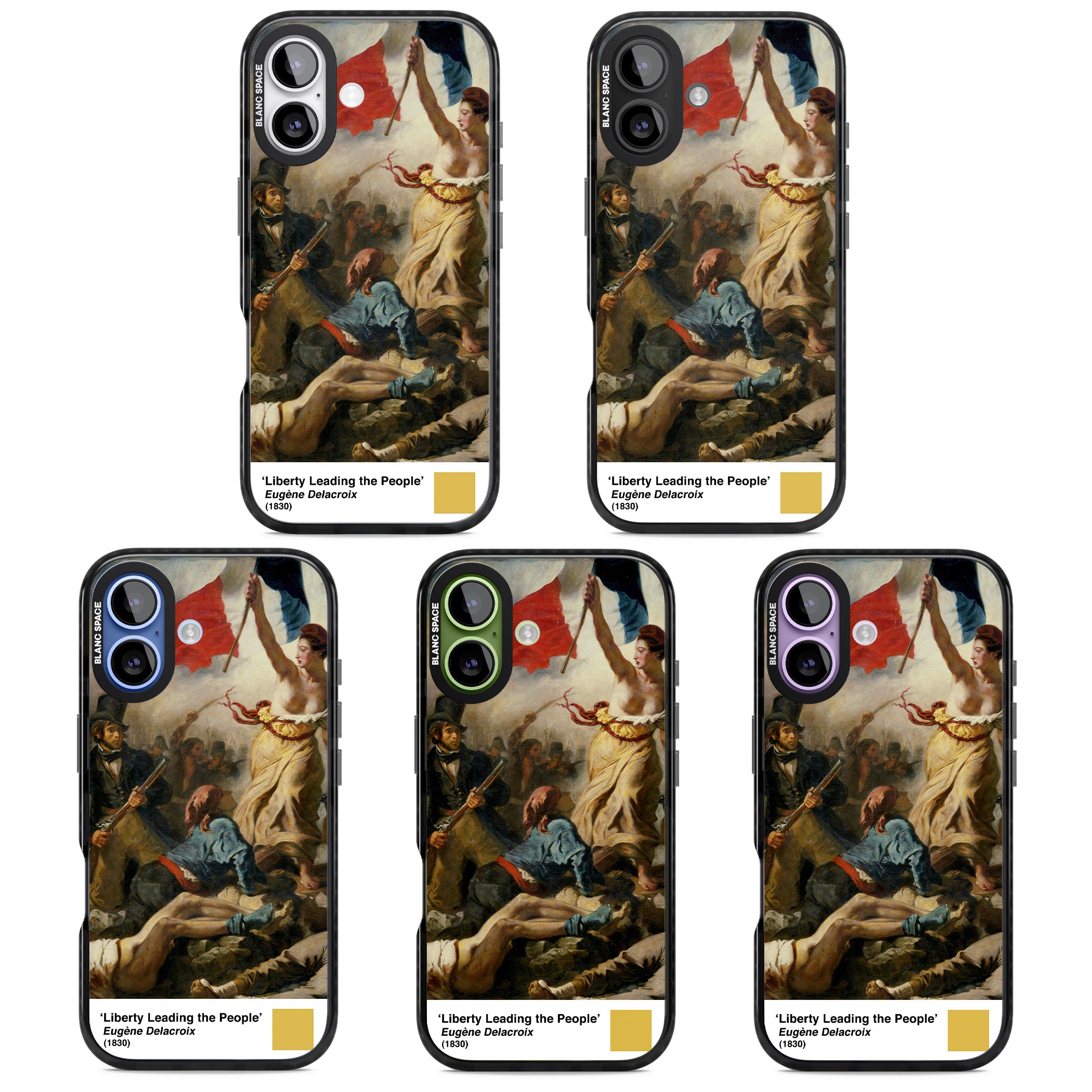 Liberty Leading The People iPhone 17 Impact Pro Black Phone Case APT Impact Protection