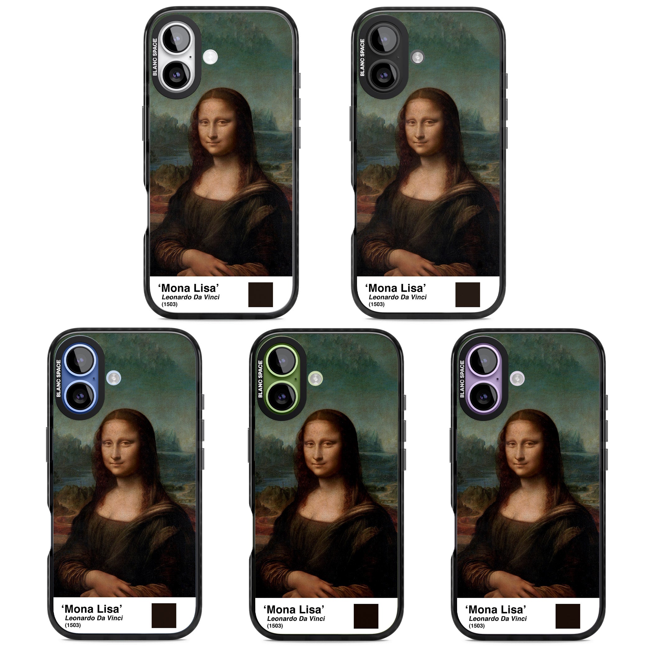 Mona Lisa iPhone 17 Impact Pro Black Phone Case APT Impact Protection