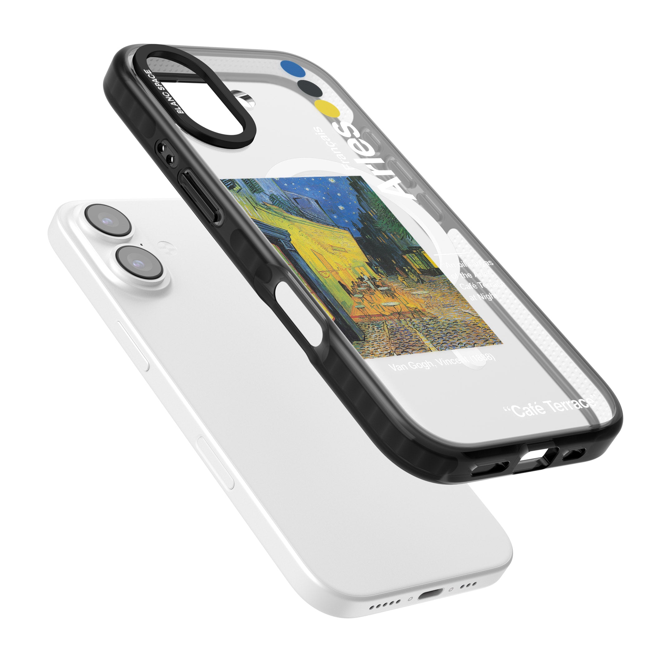 Cafe Terrace At Night iPhone 17 Impact Pro Black Phone Case Colours