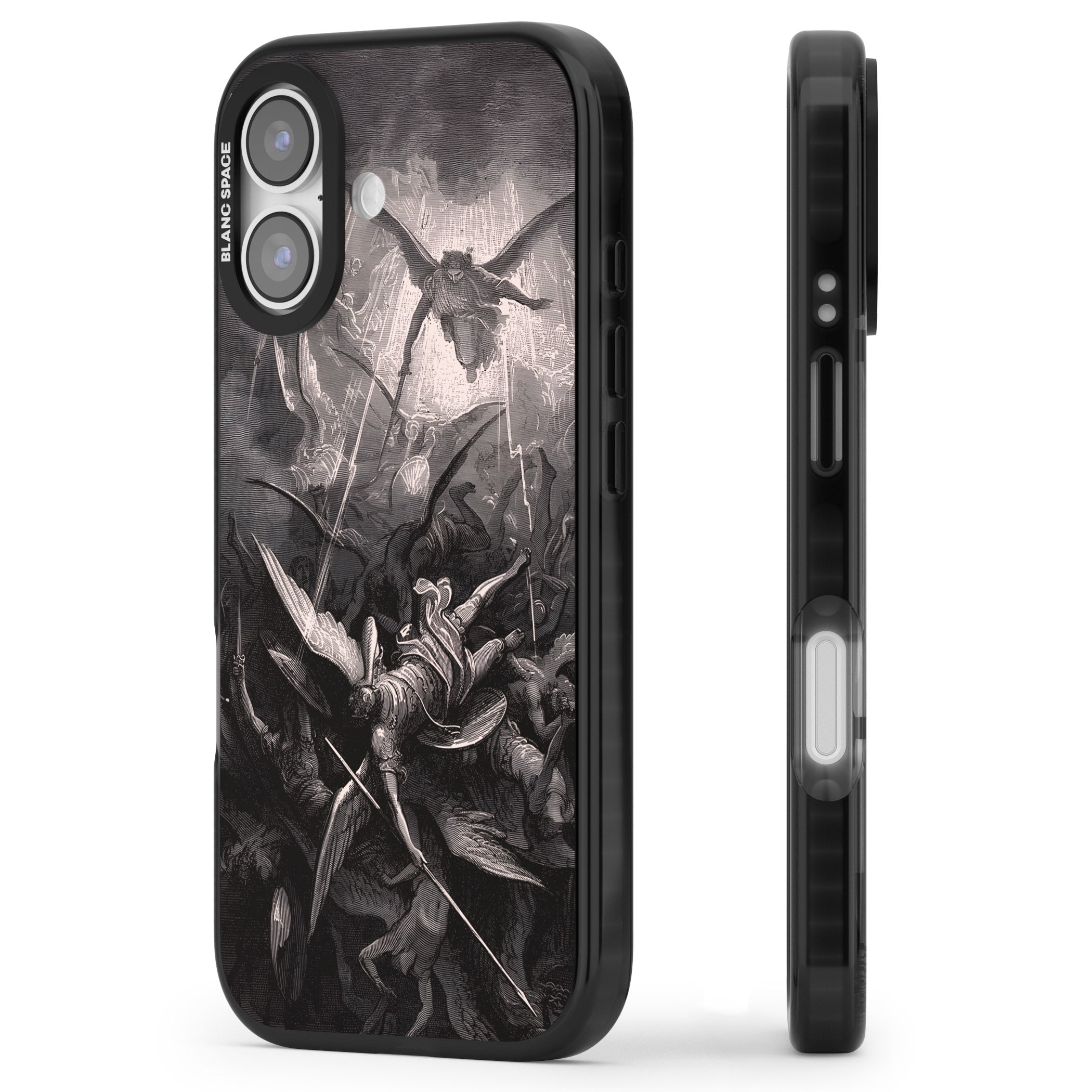 Paradise Lost iPhone 17 Impact Pro Black Phone Case Side Profile