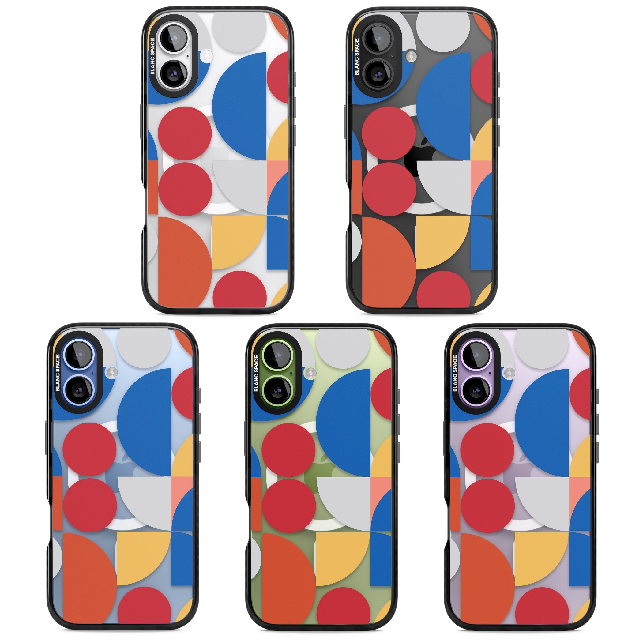 Abstract Colorful Geometric iPhone 17 Impact Pro Black Phone Case APT Impact Protection