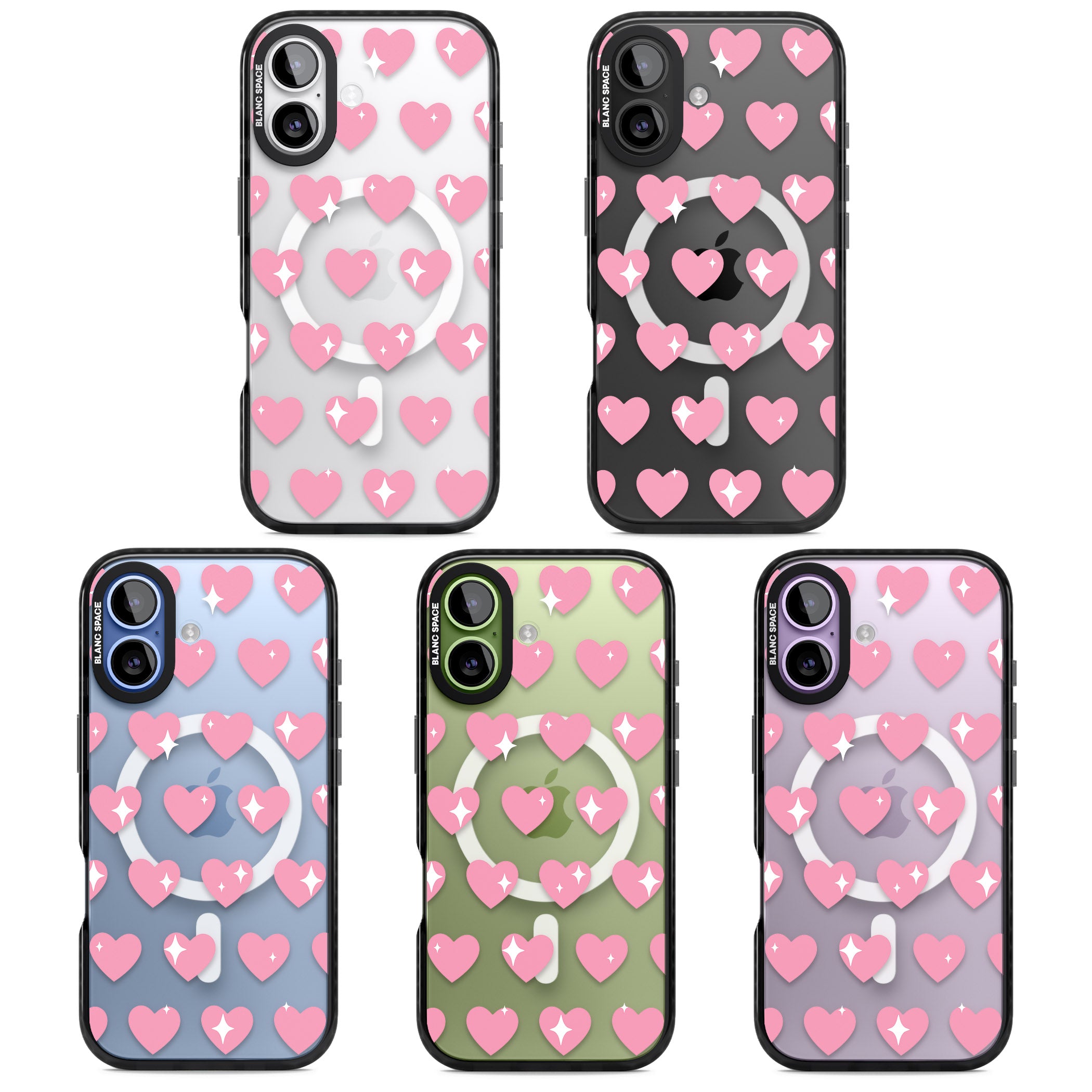 Sweet Hearts iPhone 17 Impact Pro Black Phone Case APT Impact Protection