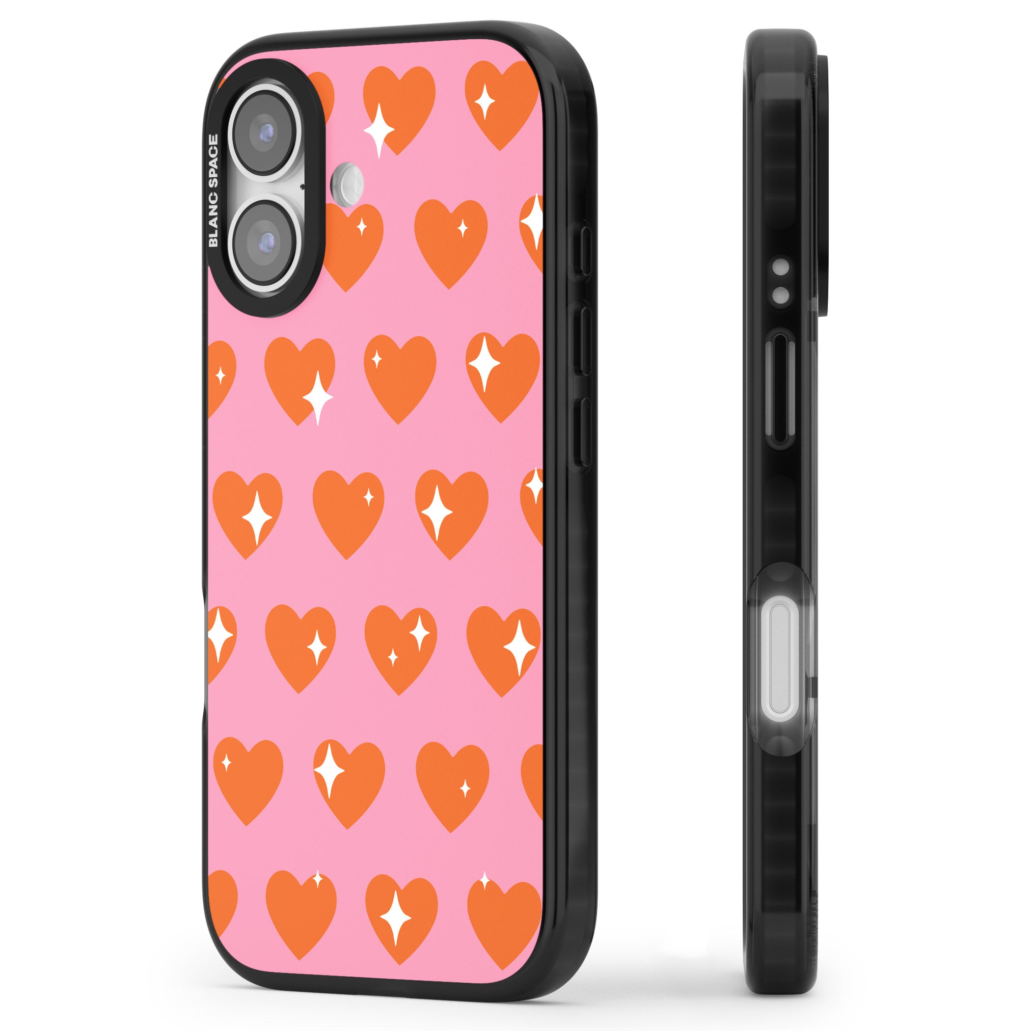 Sweet Hearts (Sunset) iPhone 17 Impact Pro Black Phone Case Side Profile