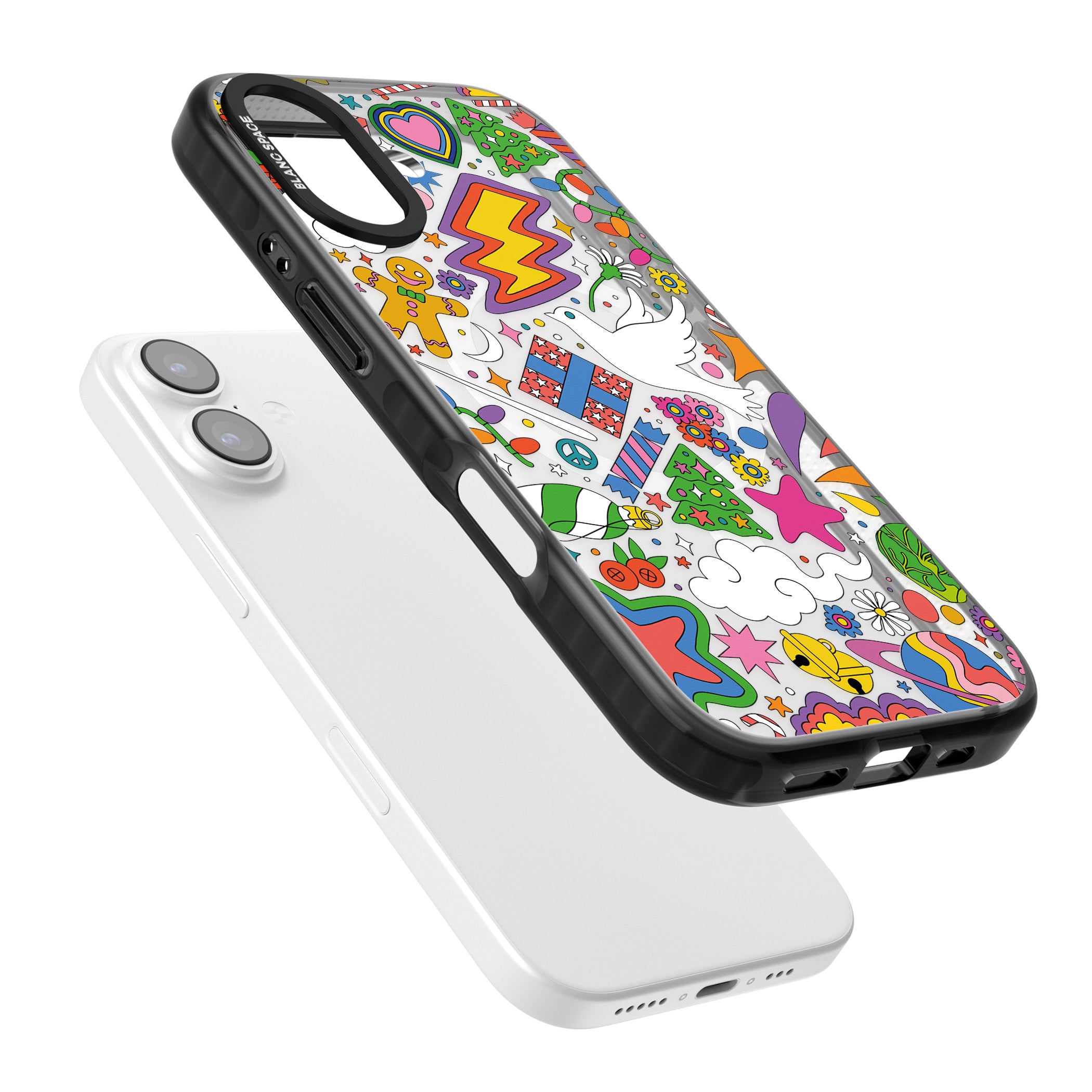 Whimsical Wonderland iPhone 17 Impact Pro Black Phone Case Colours