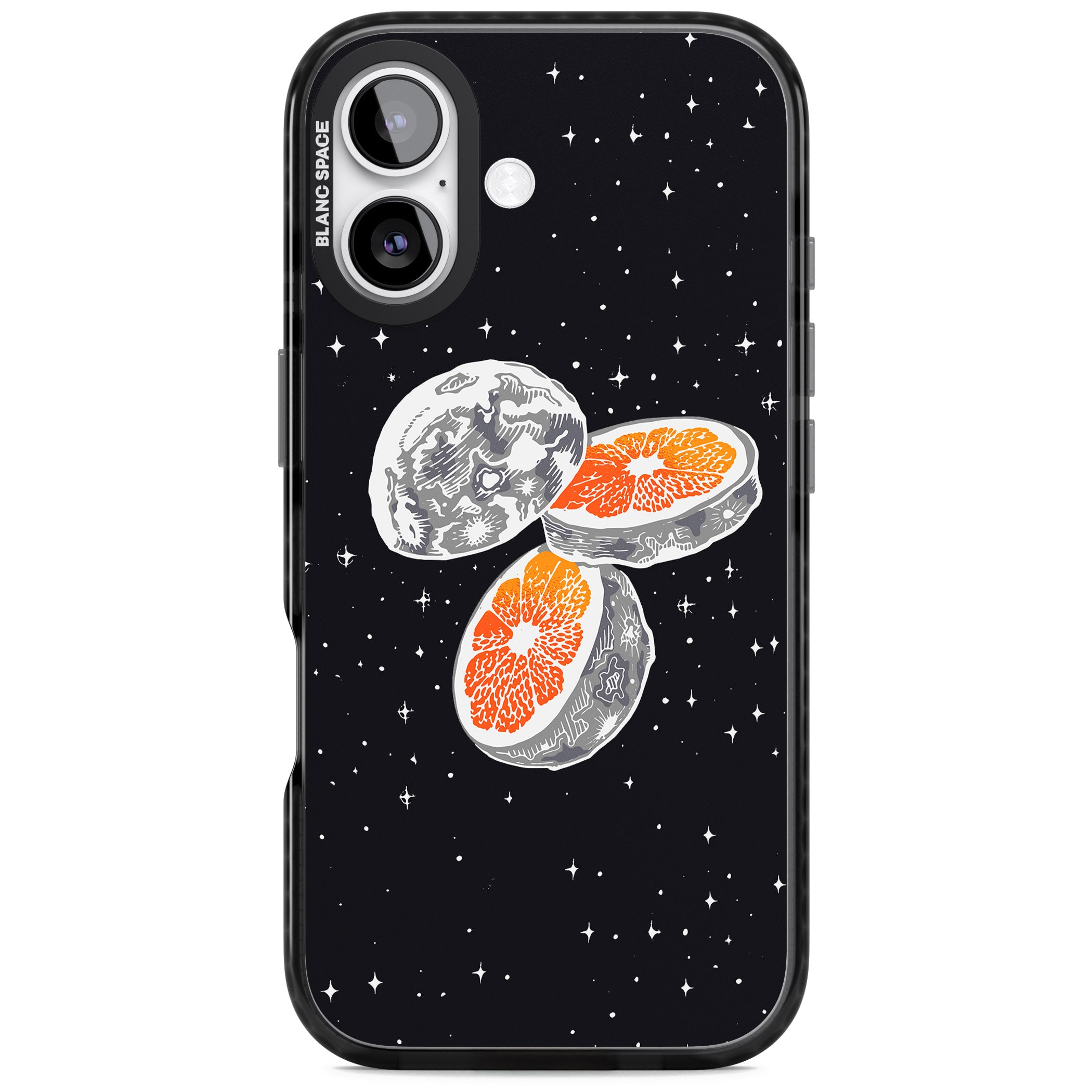 Blood Orange Moon iPhone 17 Impact Pro Black Phone Case