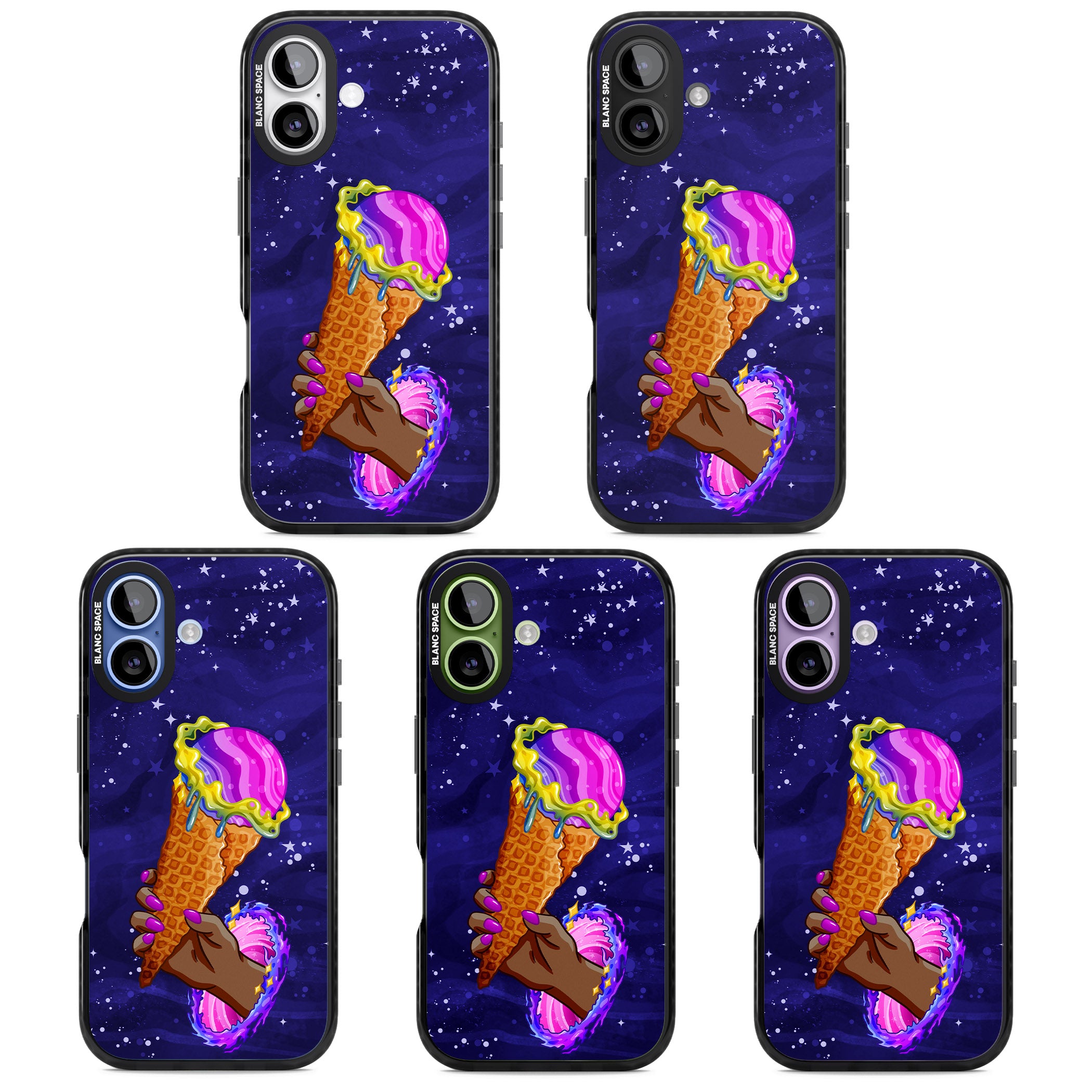 Interdimensional Ice Cream iPhone 17 Impact Pro Black Phone Case APT Impact Protection