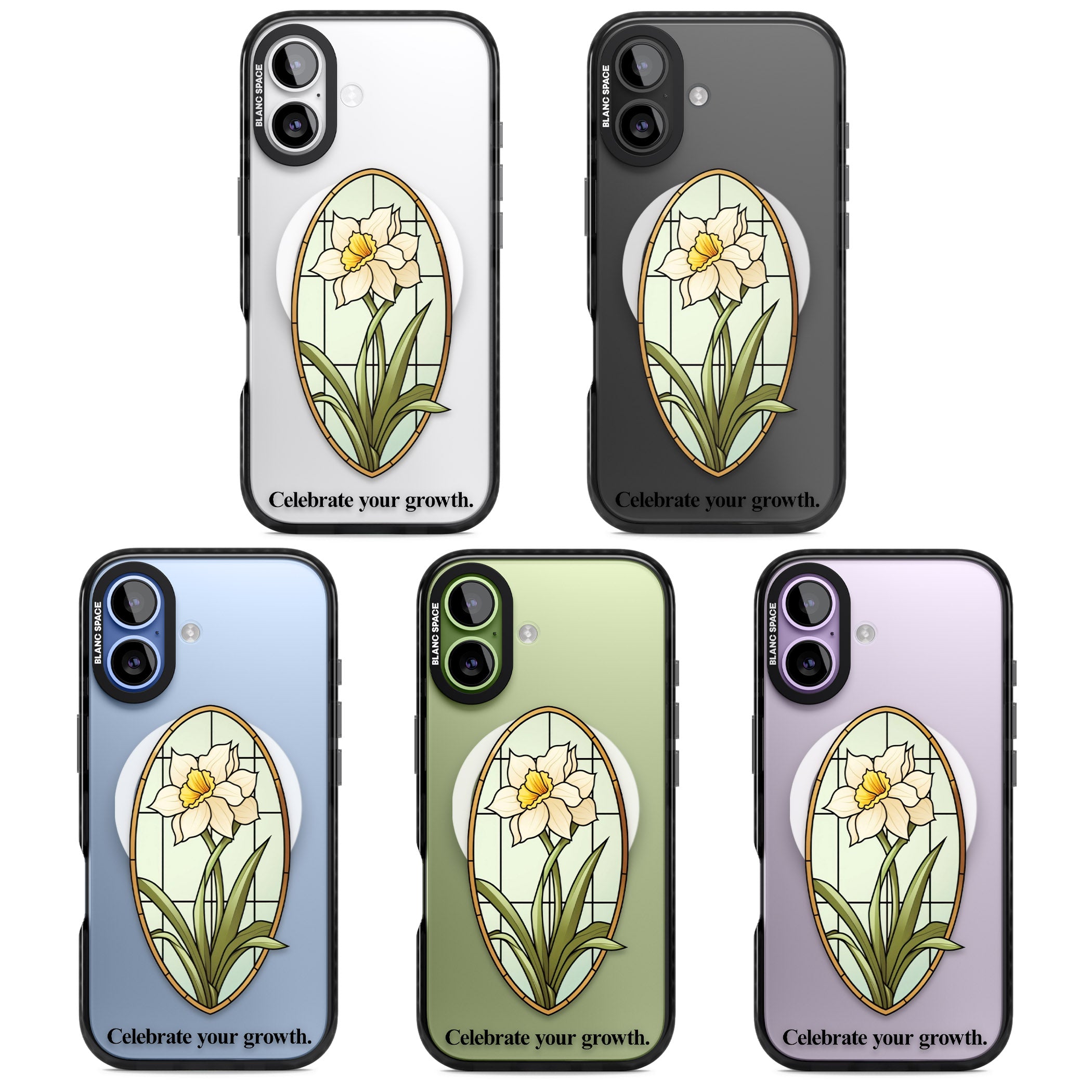 Celebrate Your Growth iPhone 17 Impact Pro Black Phone Case APT Impact Protection