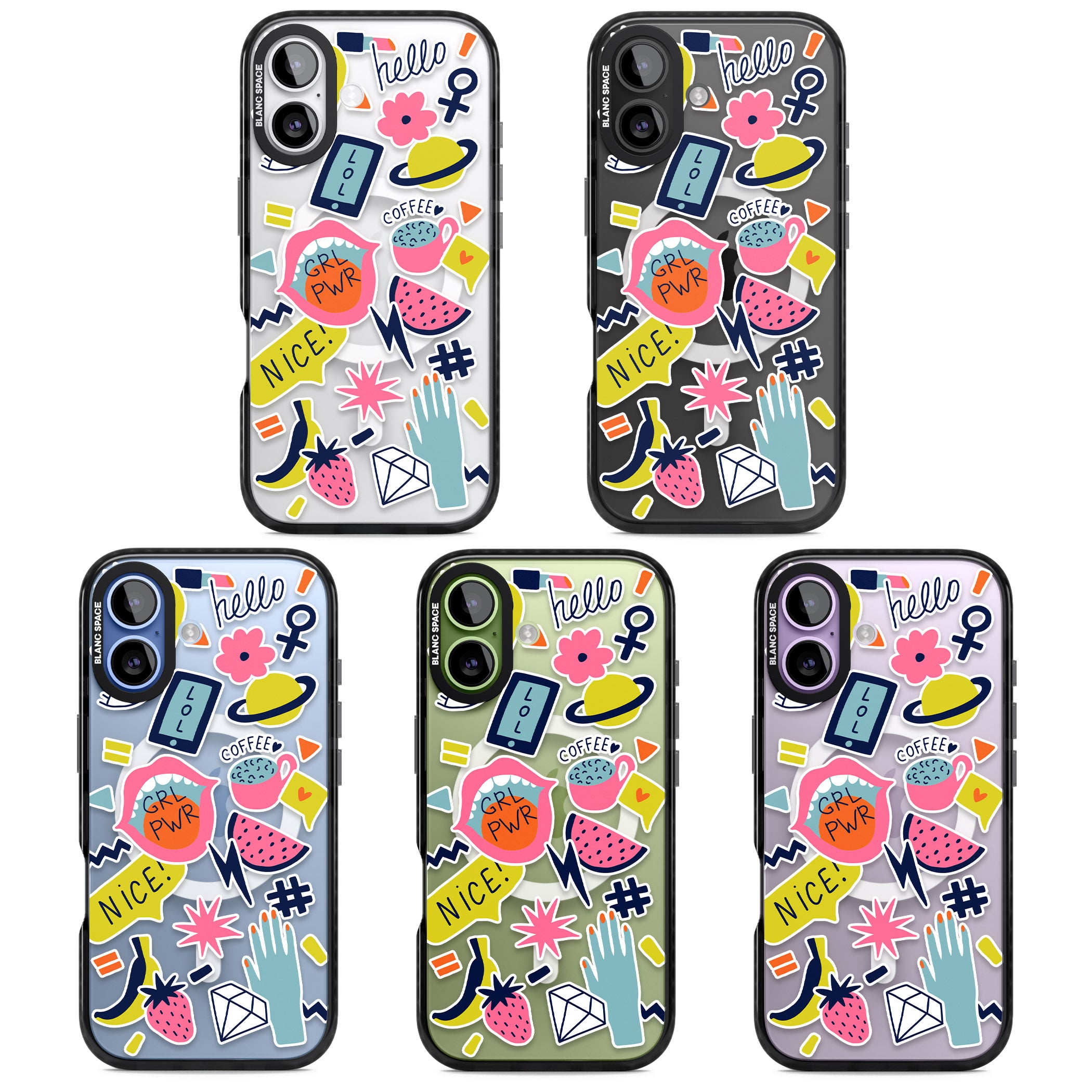 Grl Pwr iPhone 17 Impact Pro Black Phone Case APT Impact Protection