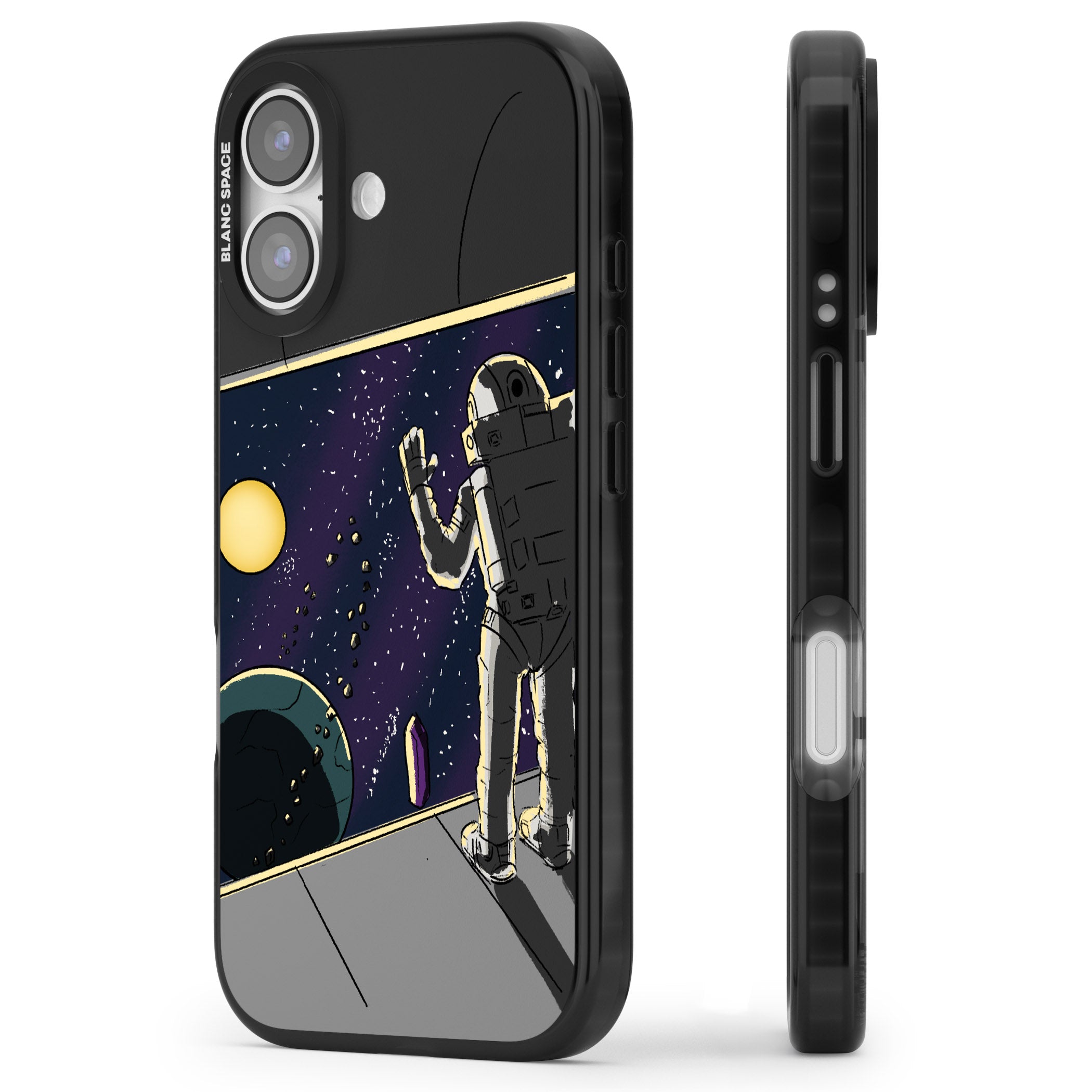 Home iPhone 17 Impact Pro Black Phone Case Side Profile
