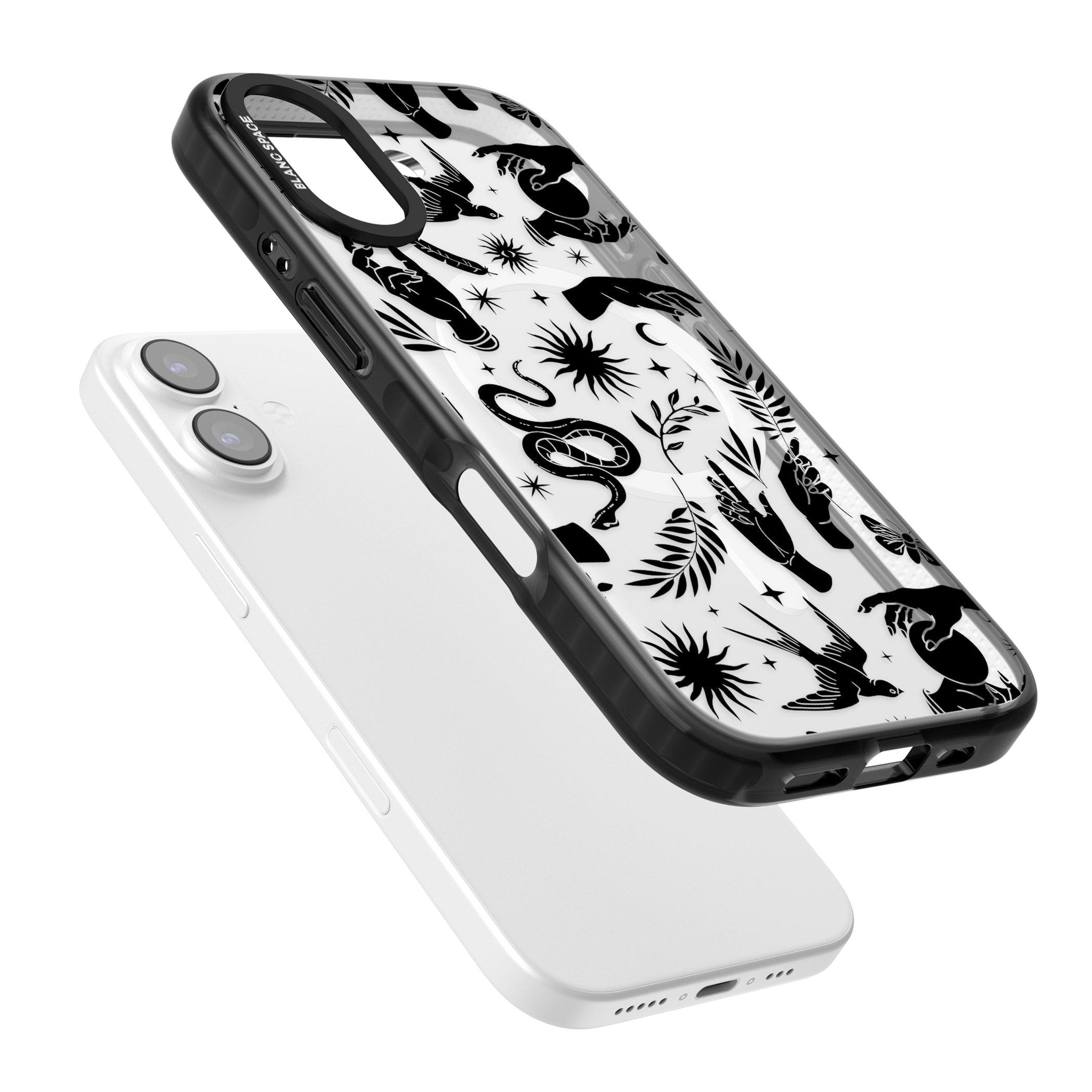 Celestial Pattern (Black) iPhone 17 Impact Pro Black Phone Case Colours