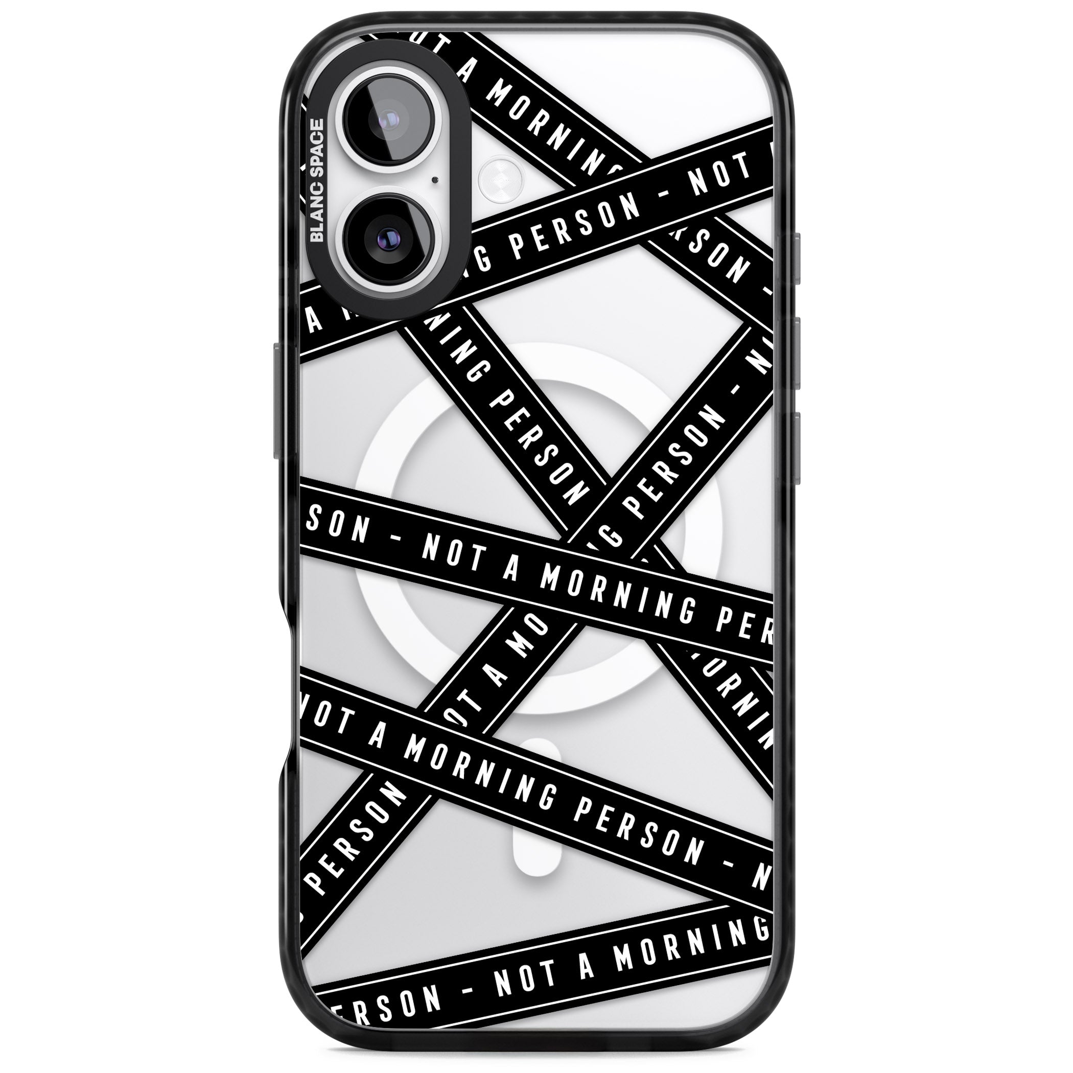 Not A Morning Person iPhone 17 Impact Pro Black Phone Case