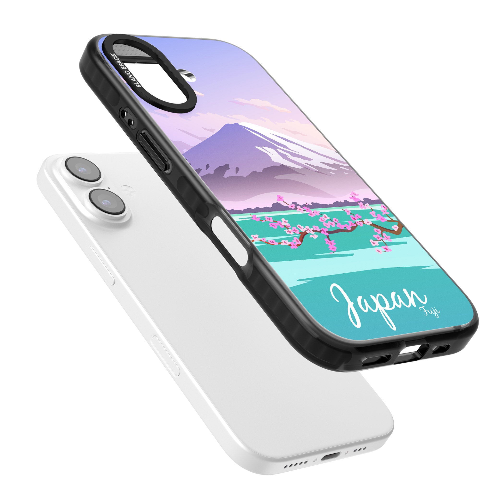 Vintage Travel Poster Japan iPhone 17 Impact Pro Black Phone Case Colours