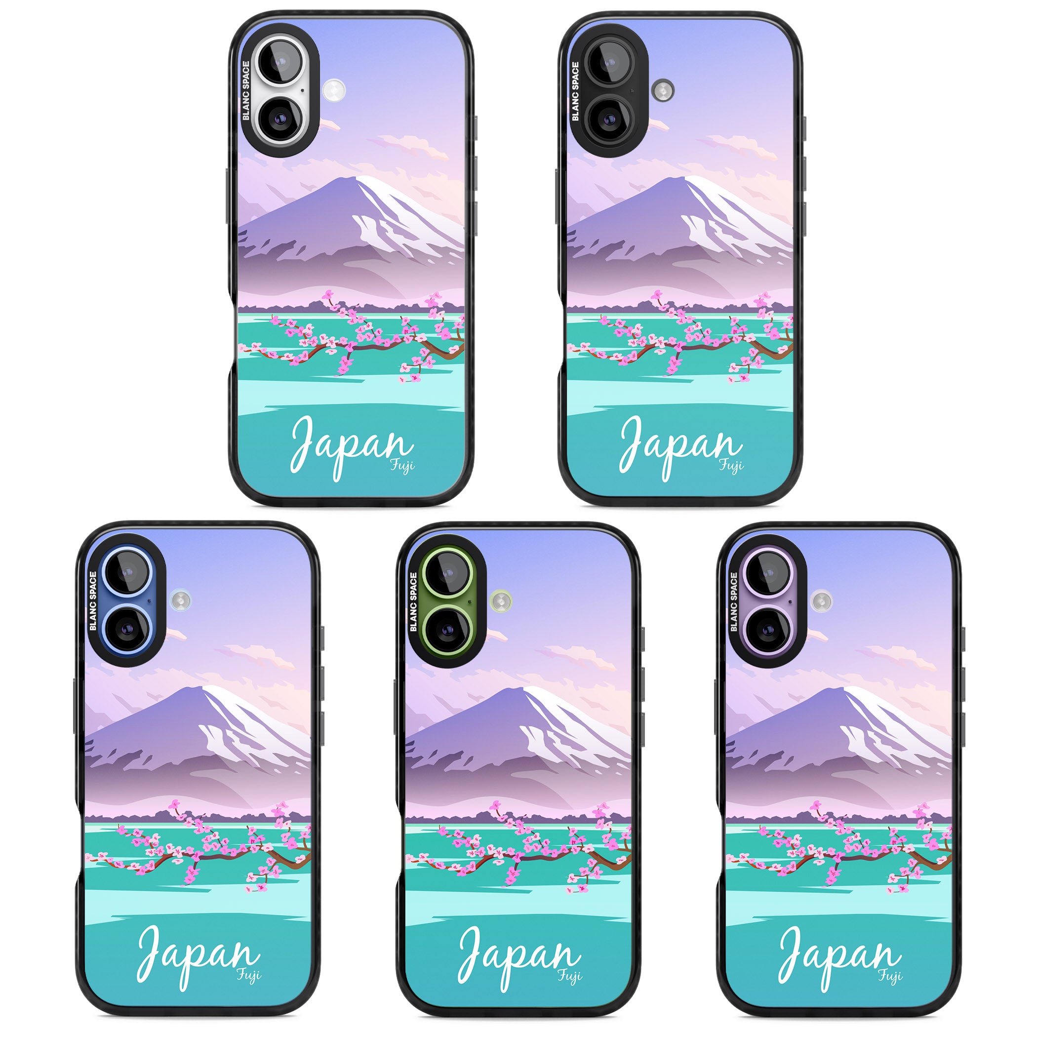 Vintage Travel Poster Japan iPhone 17 Impact Pro Black Phone Case APT Impact Protection