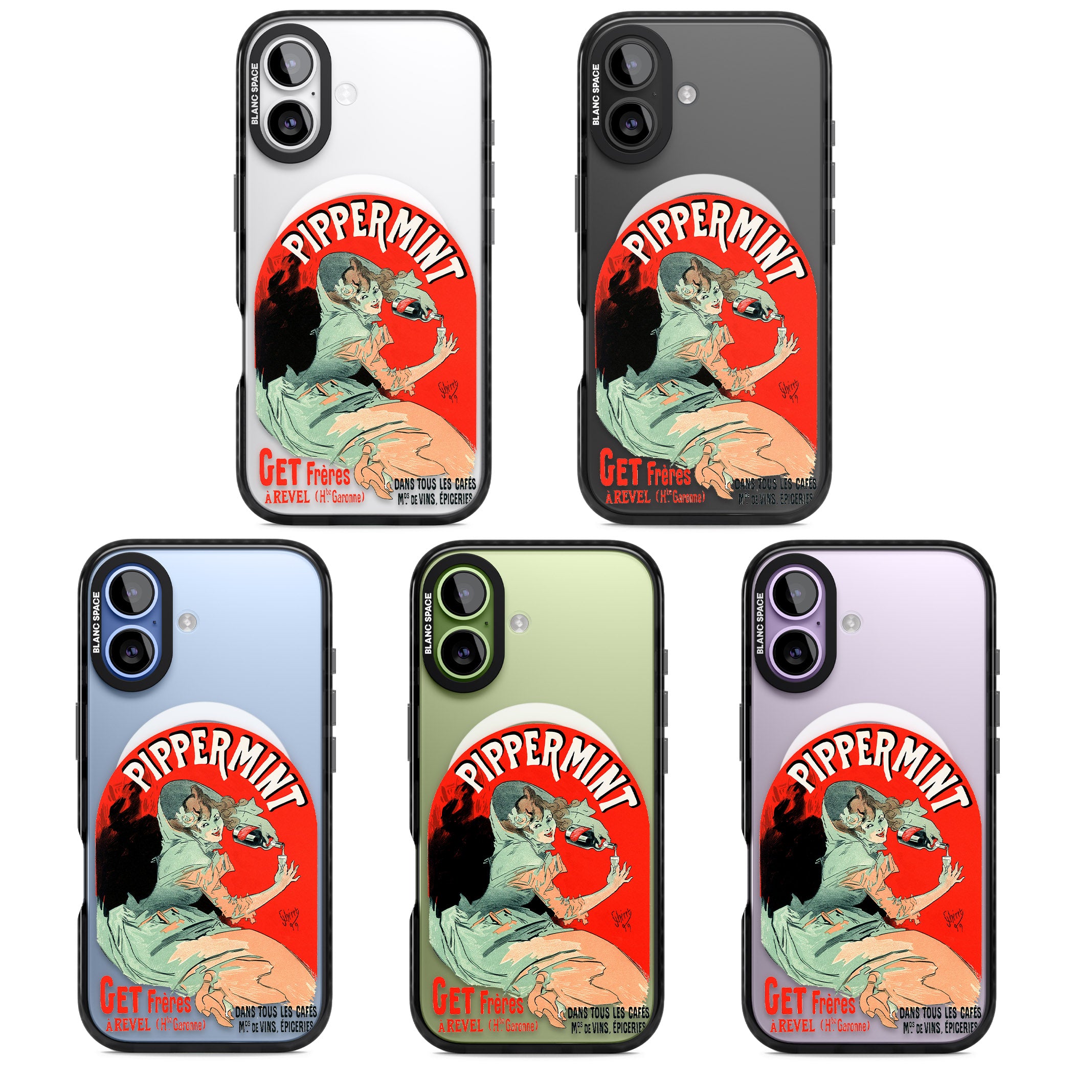 Pippermint Poster iPhone 17 Impact Pro Black Phone Case APT Impact Protection