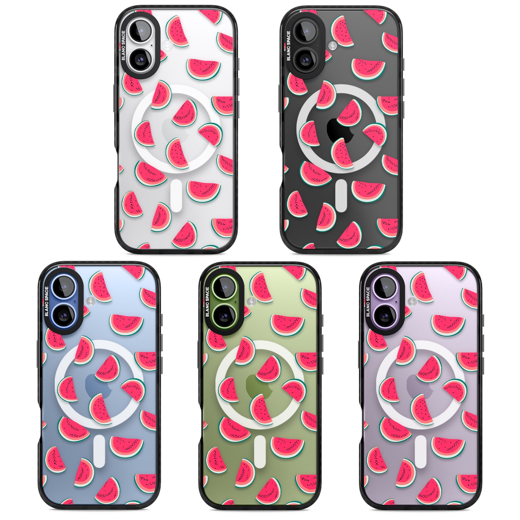 Watermelon Slices iPhone 17 Impact Pro Black Phone Case APT Impact Protection