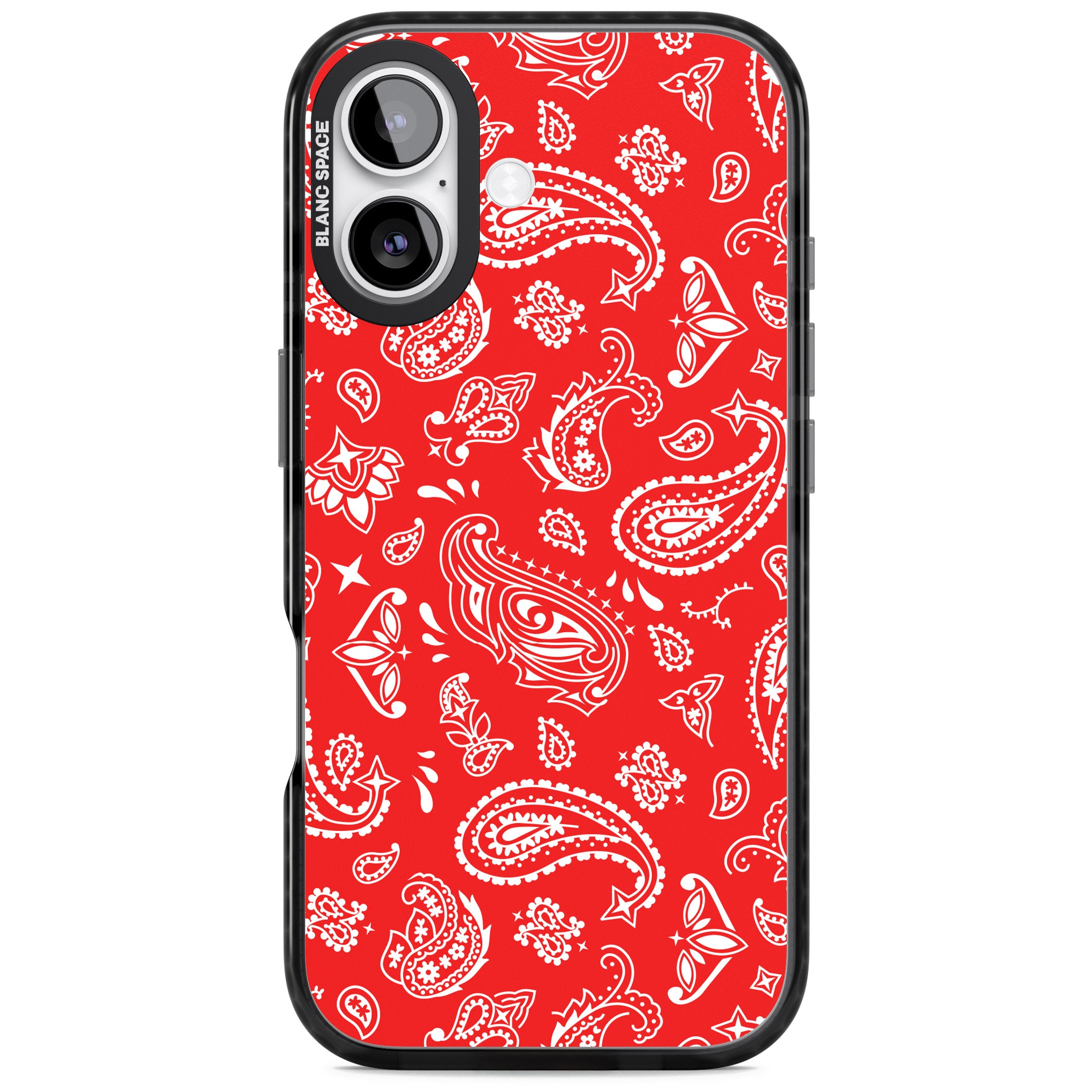 Red Bandana iPhone 17 Impact Pro Black Phone Case