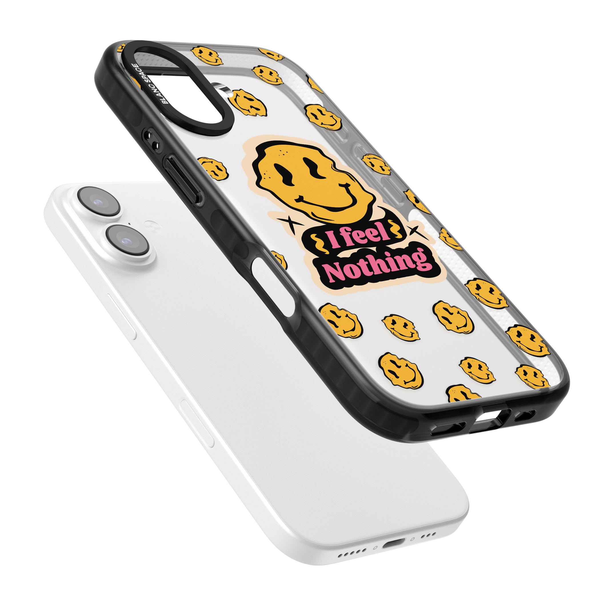 I Feel Nothing (Clear) iPhone 17 Impact Black Phone Case Colours