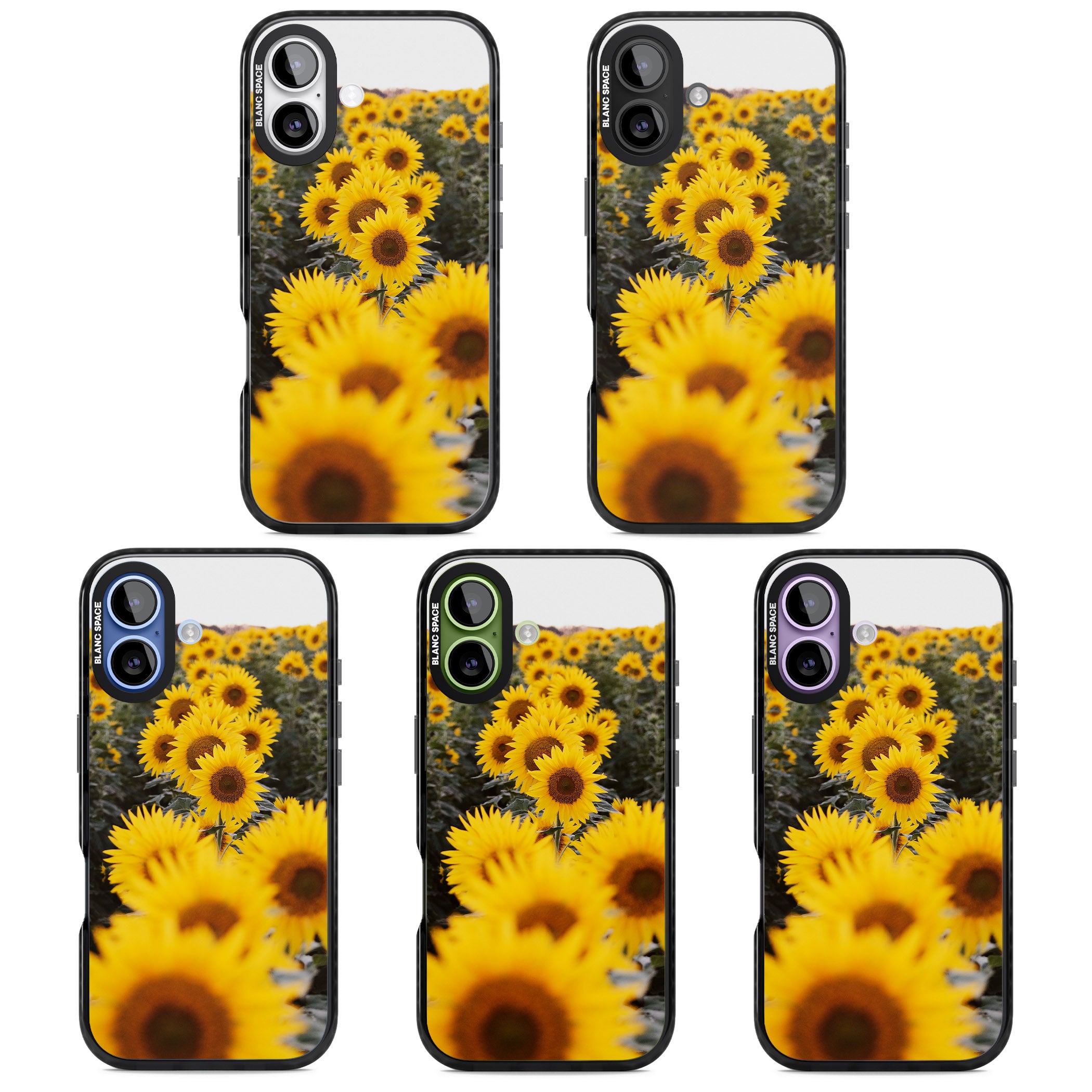 Sunflower Field iPhone 17 Impact Black Phone Case APT Impact Protection