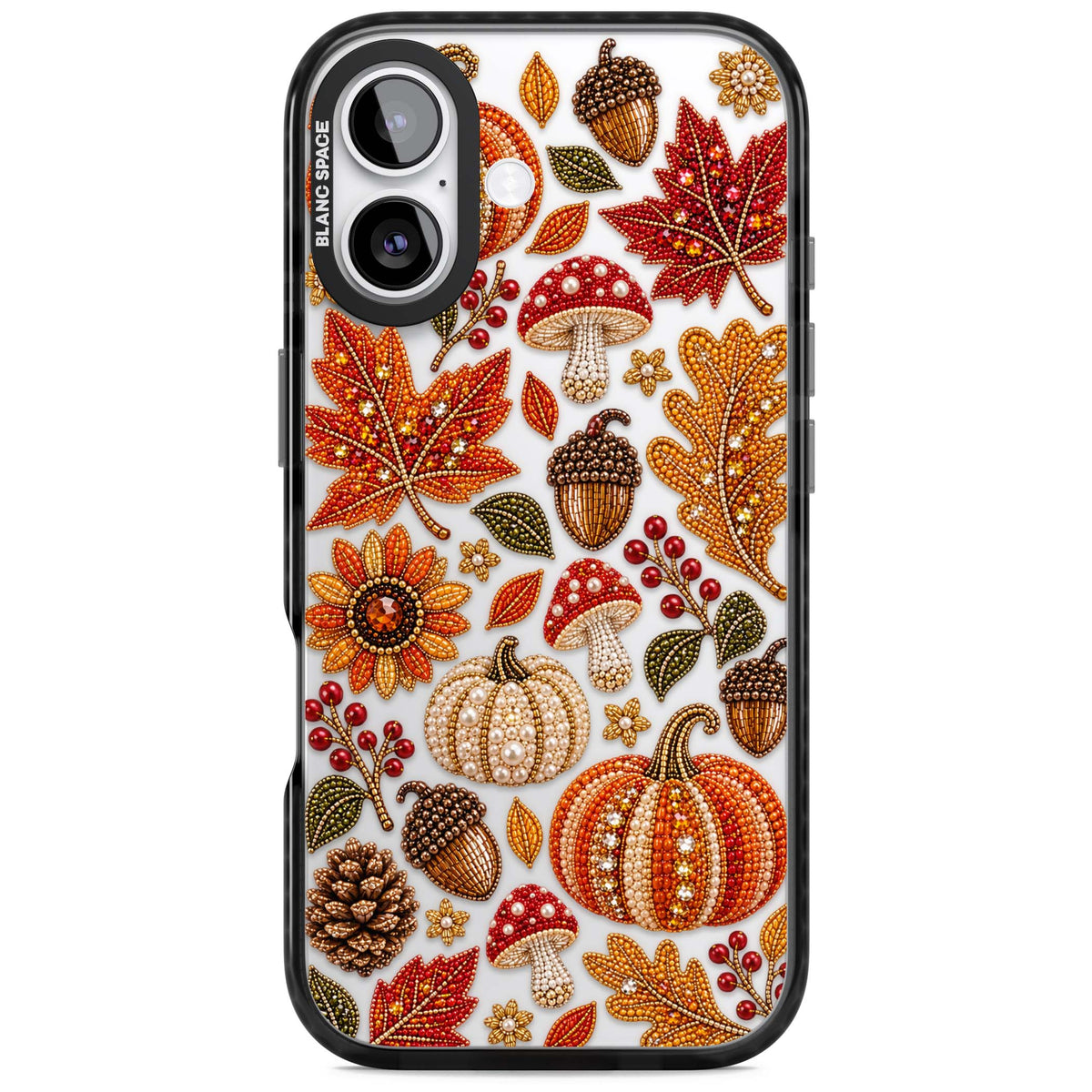 Beaded Autumn iPhone case | Clear Impact case for iPhone 17