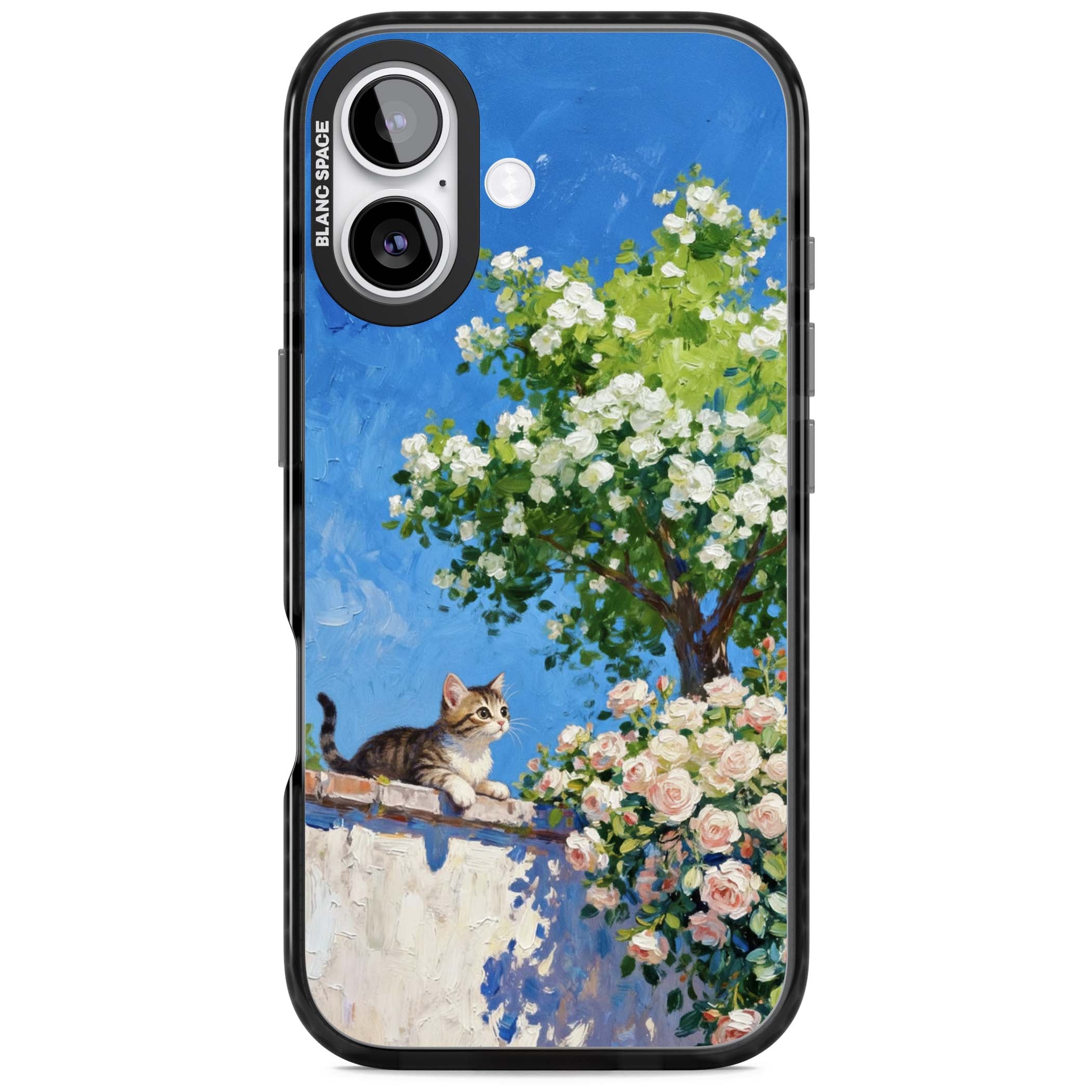 Kitten in Blooming Garden