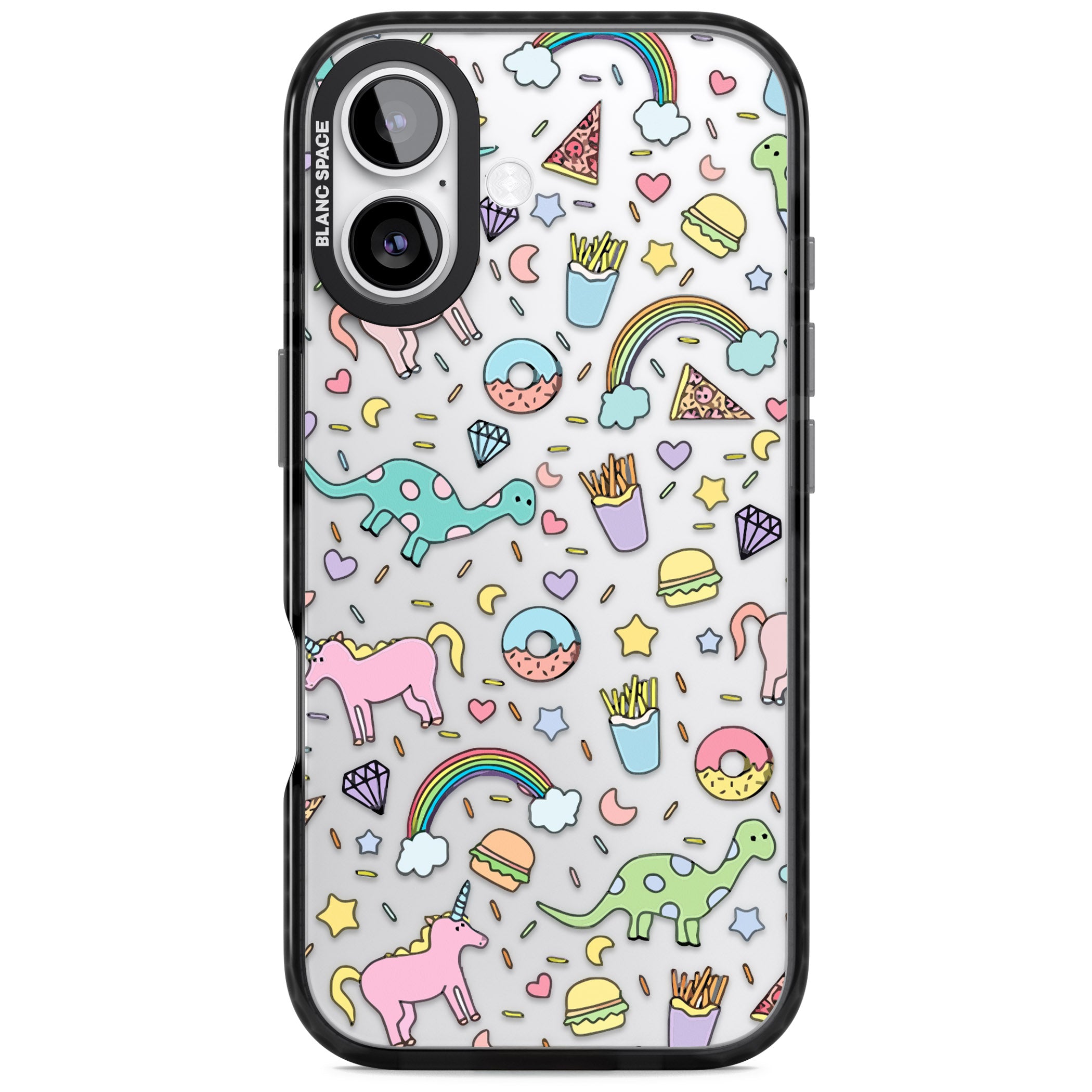 Cute Pattern iPhone 17 Impact Black Phone Case