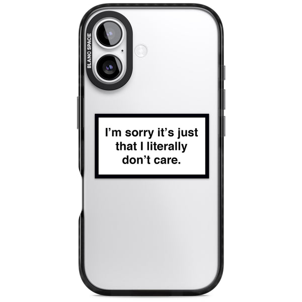 Literally Don't Care