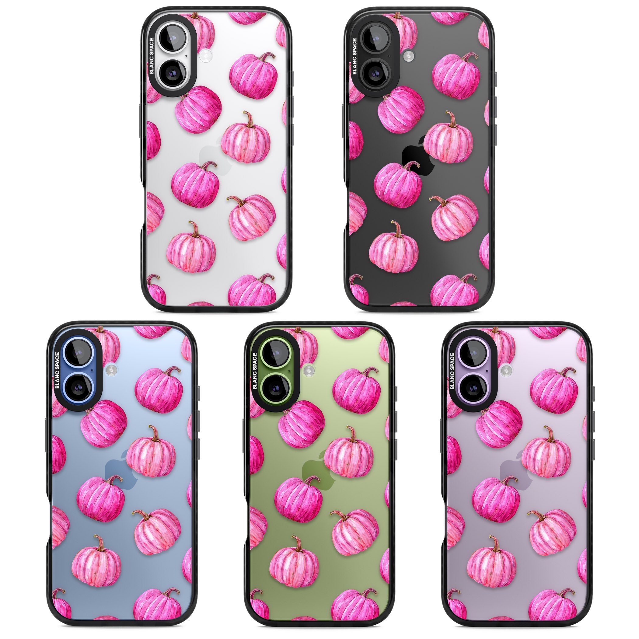 Pink Pumpkins iPhone 17 Impact Black Phone Case APT Impact Protection