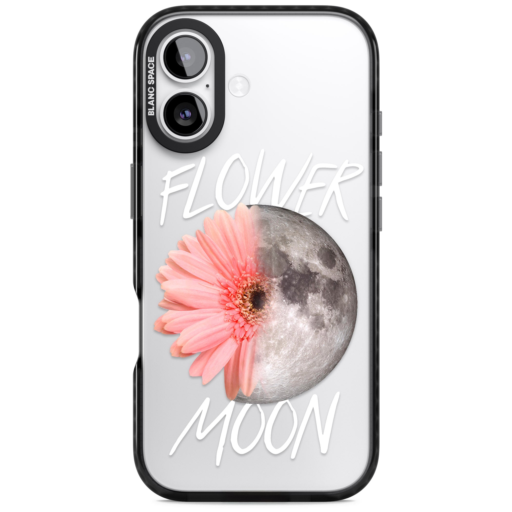 Flower Moon iPhone 17 Impact Black Phone Case