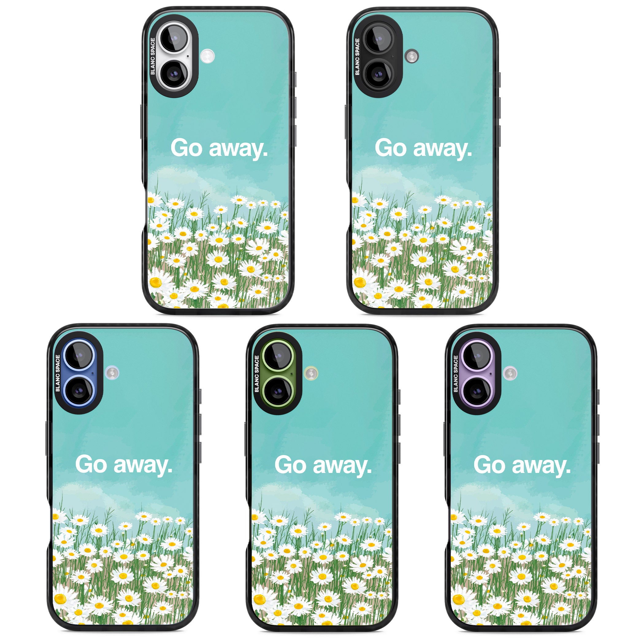 Go Away iPhone 17 Impact Black Phone Case APT Impact Protection
